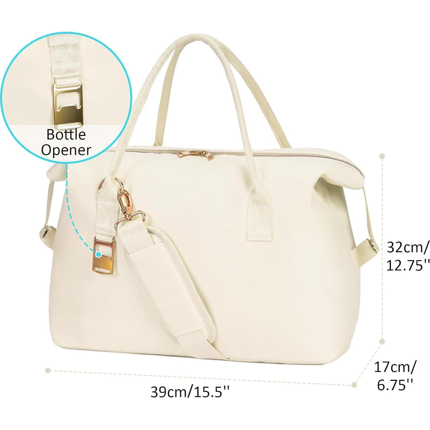 Bolsa Térmica Ceneda Grande 30 Latas 20L Beige Impermeable