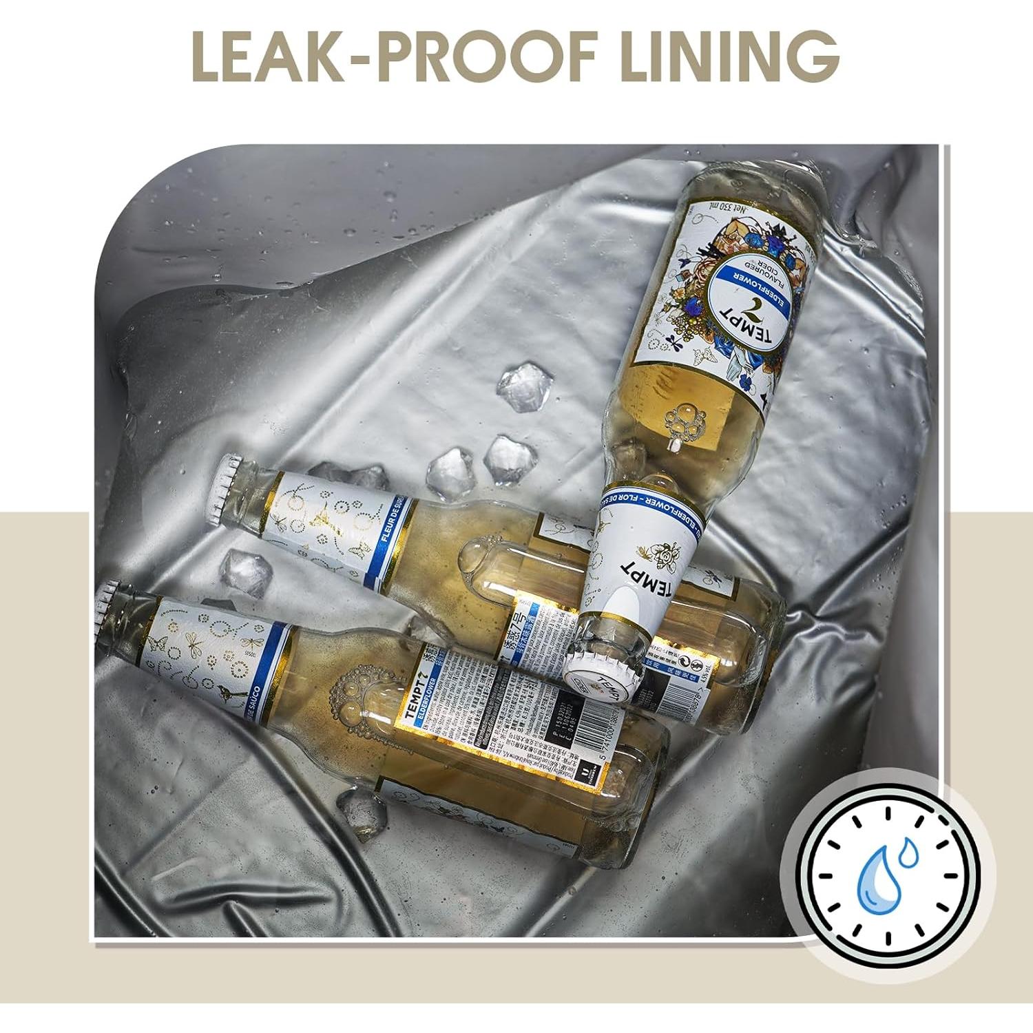 Bolsa Térmica Ceneda Grande 30 Latas 20L Beige Impermeable