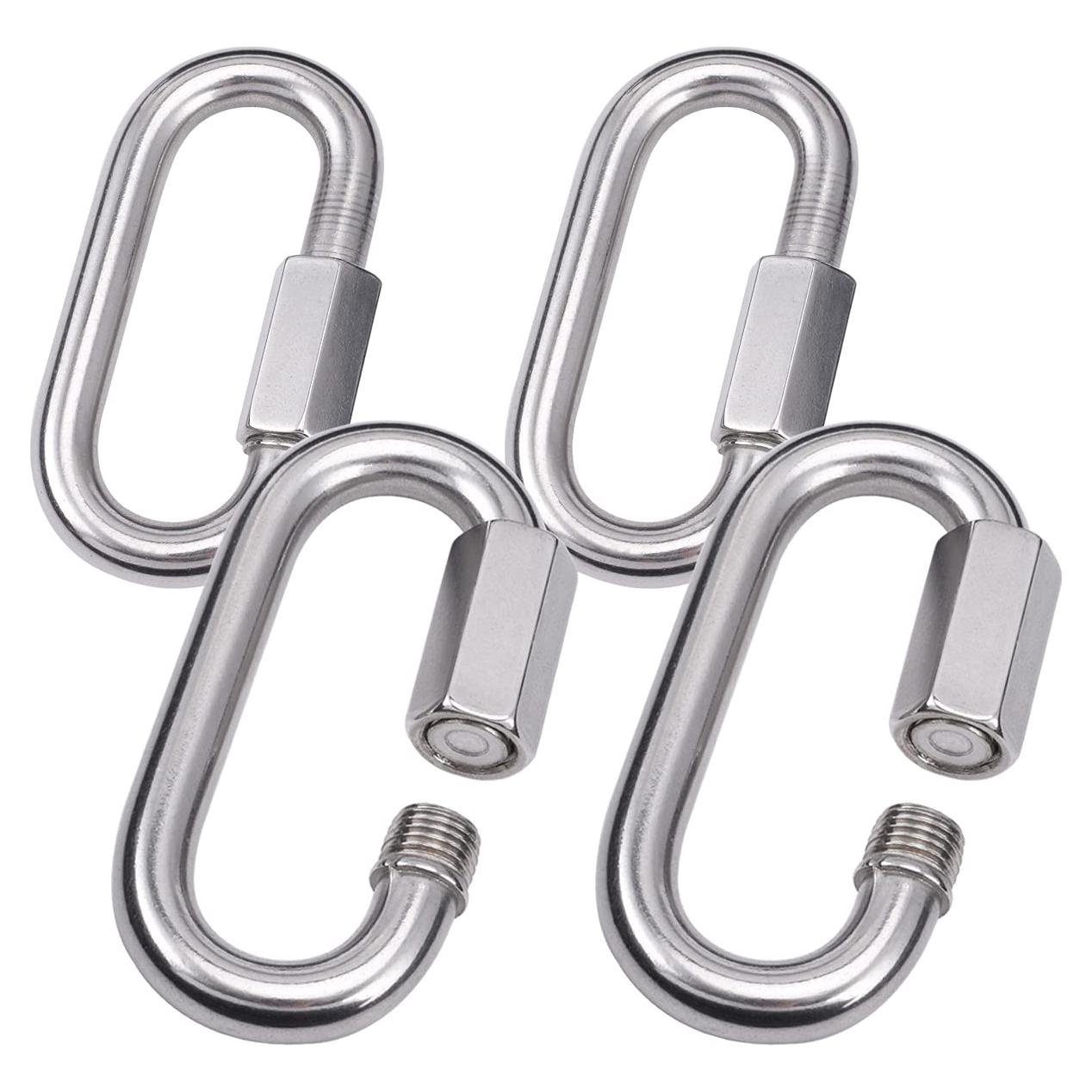 Enlaces Rápidos de Acero Inoxidable Alele M10 - 4 Paquetes