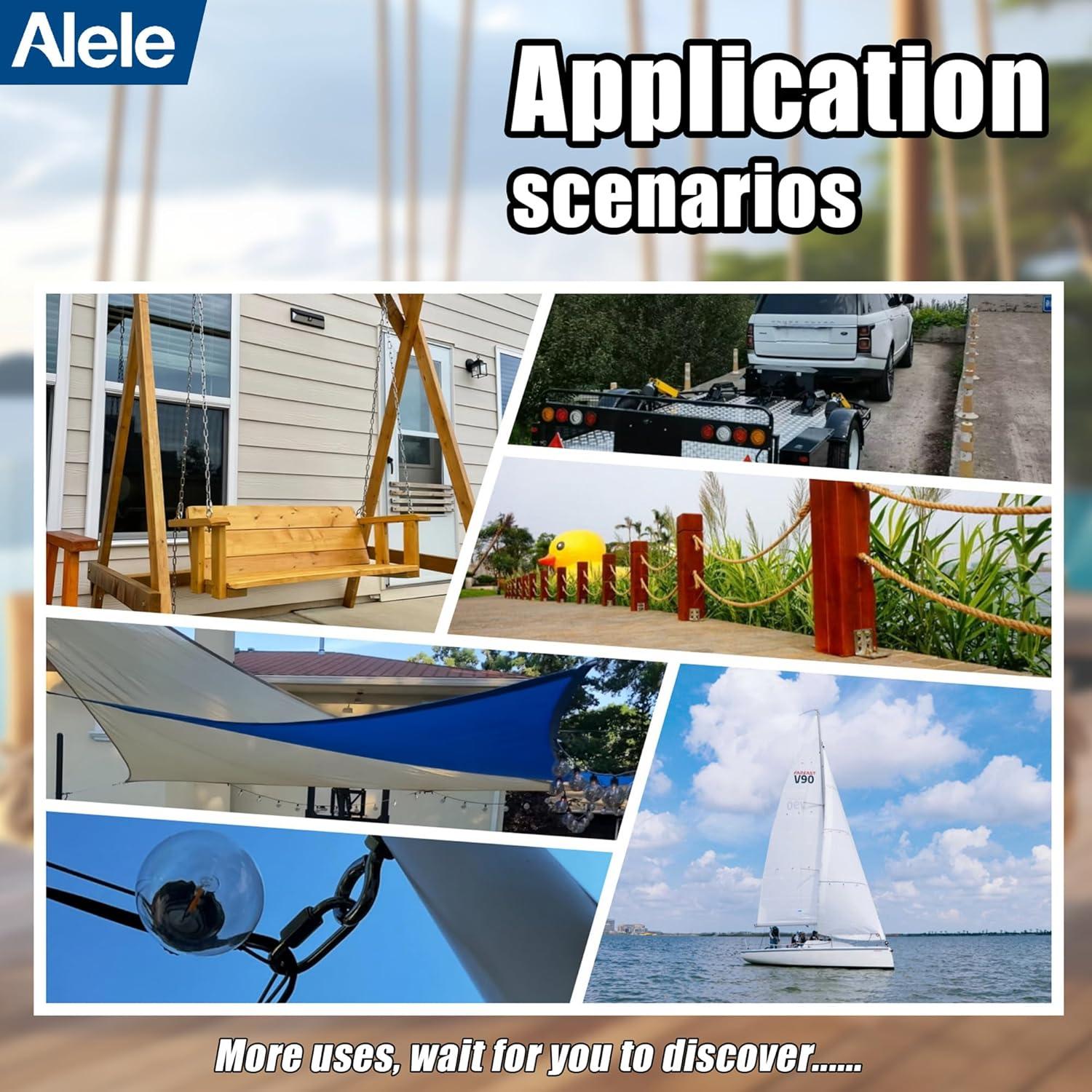 Enlaces Rápidos de Acero Inoxidable Alele M10 - 4 Paquetes