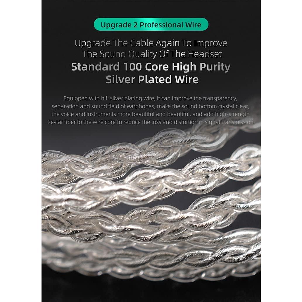 Auriculares In Ear KZ ZST X 1BA 1DD HiFi Desmontables