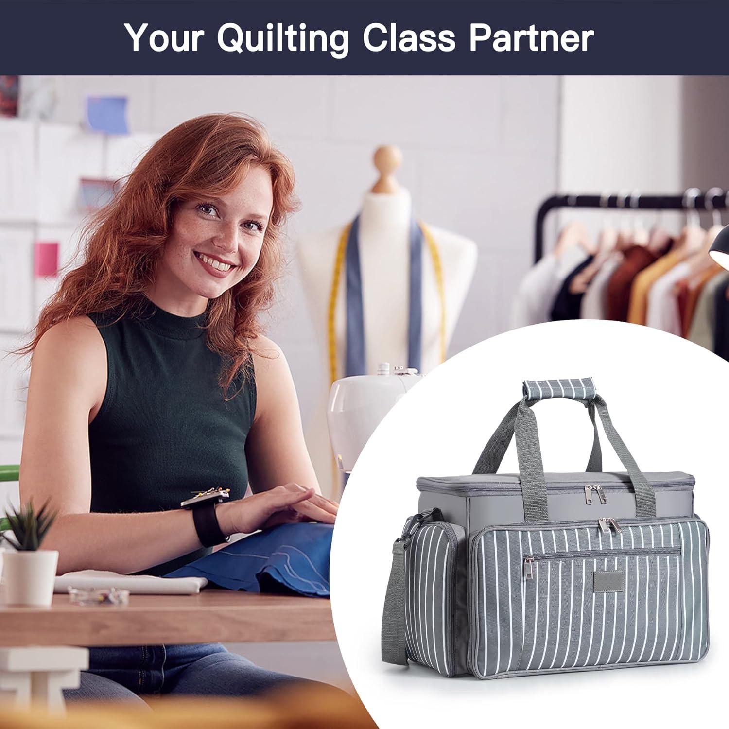 Funda para Máquina de Coser Fun Elements Gris 45.7x21.8x30 cm