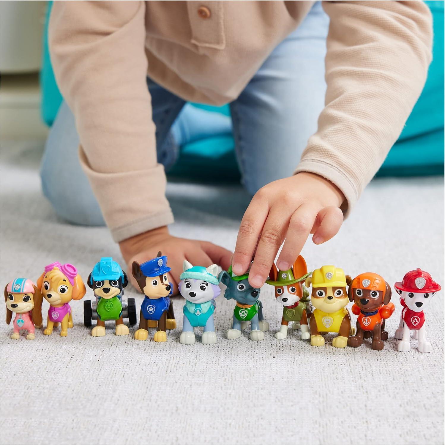 Figuras de Juguete PAW Patrol 10 Aniversario - 10 Piezas