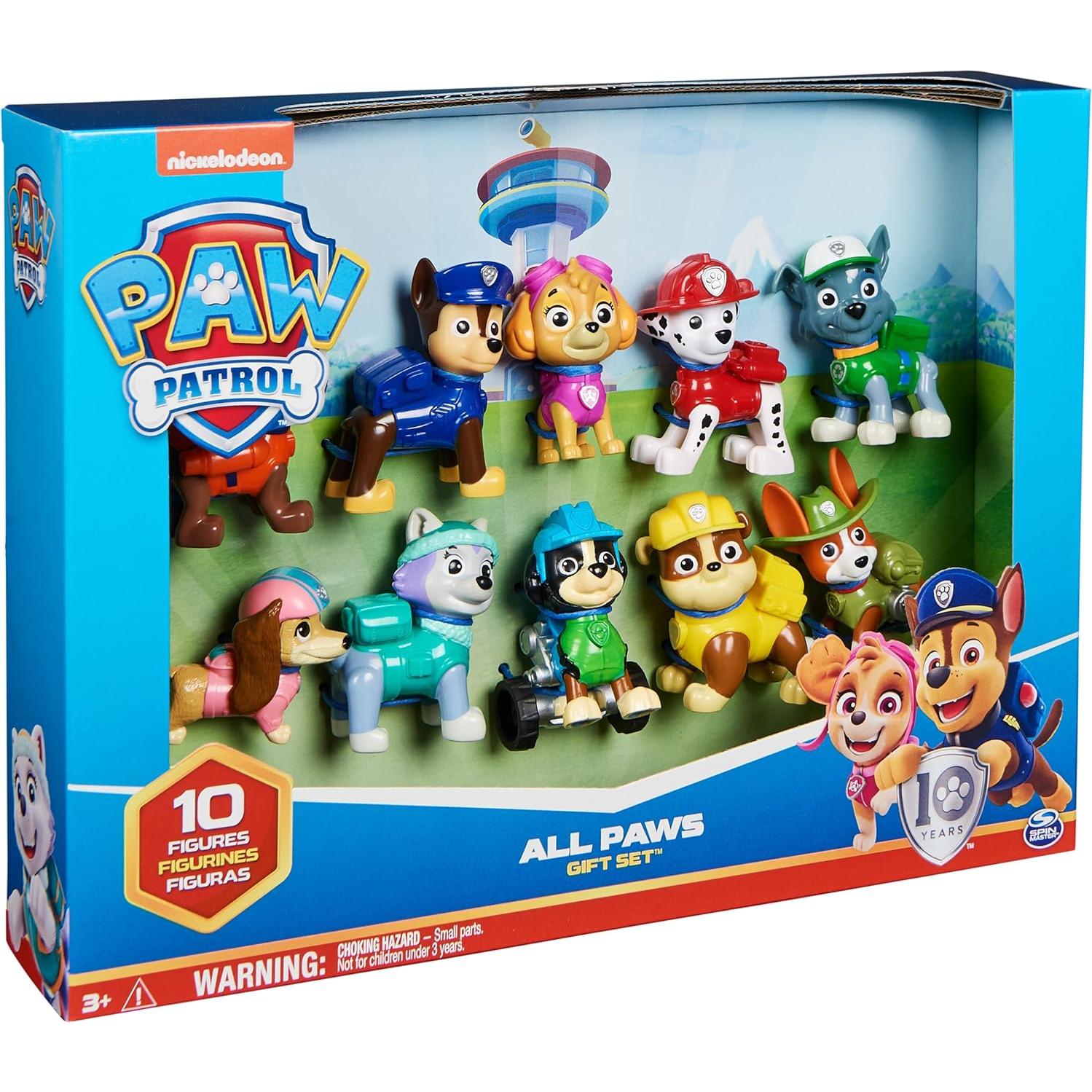 Figuras de Juguete PAW Patrol 10 Aniversario - 10 Piezas