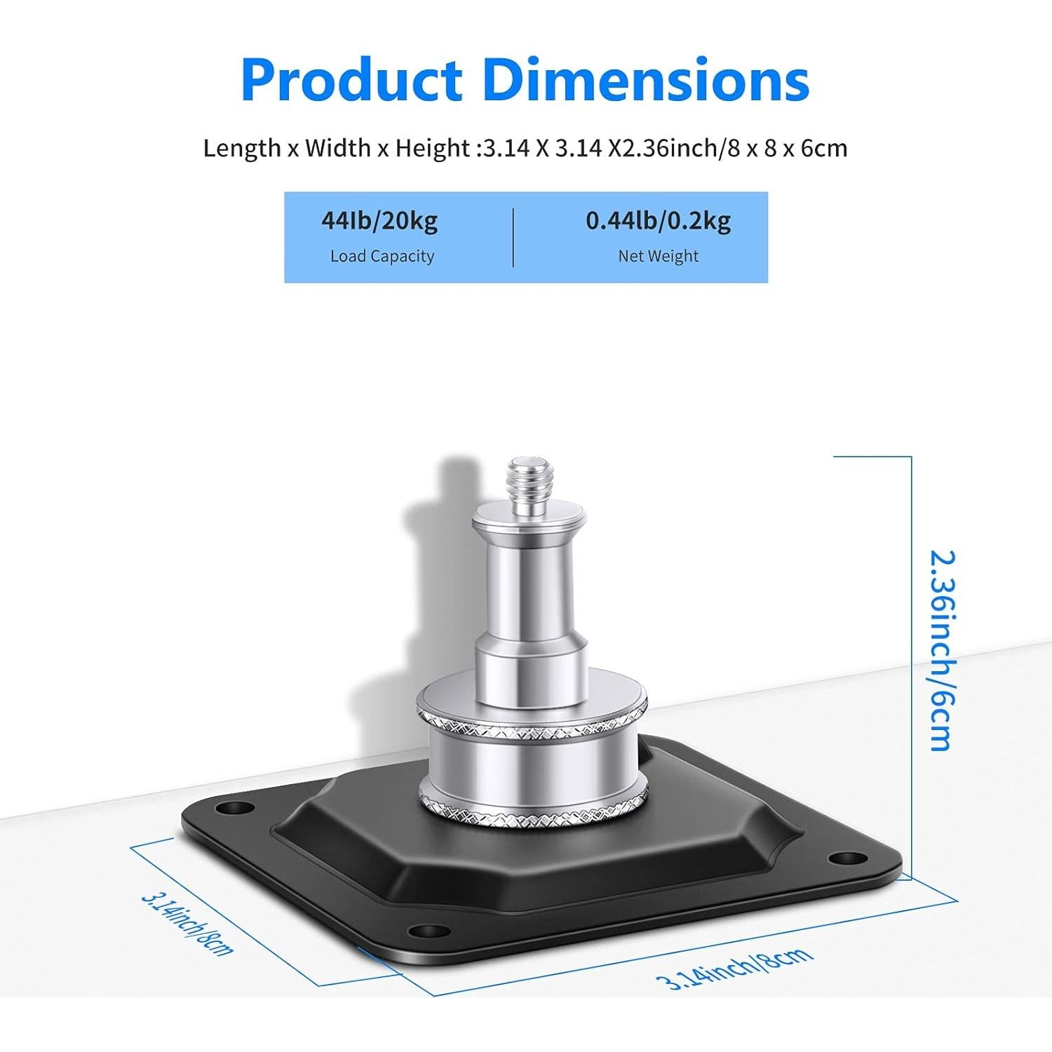Soporte de Techo Neewer para Estudio Fotográfico 5/8" y 1/4"