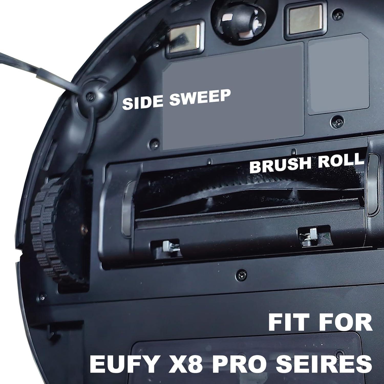 Piezas de Repuesto Eufy X8 Pro - 12PC Barrido Lateral y Filtro Hepa