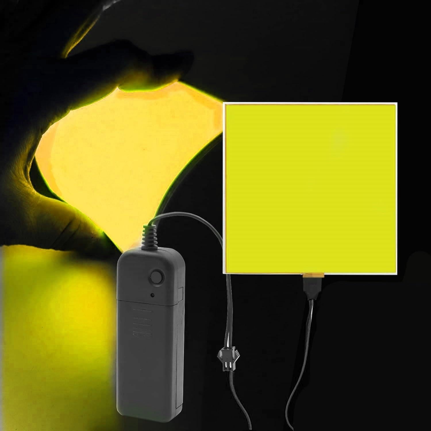 Panel LED Flexible Amarillo 10x10cm Ourbest - Luz Neón Decorativa