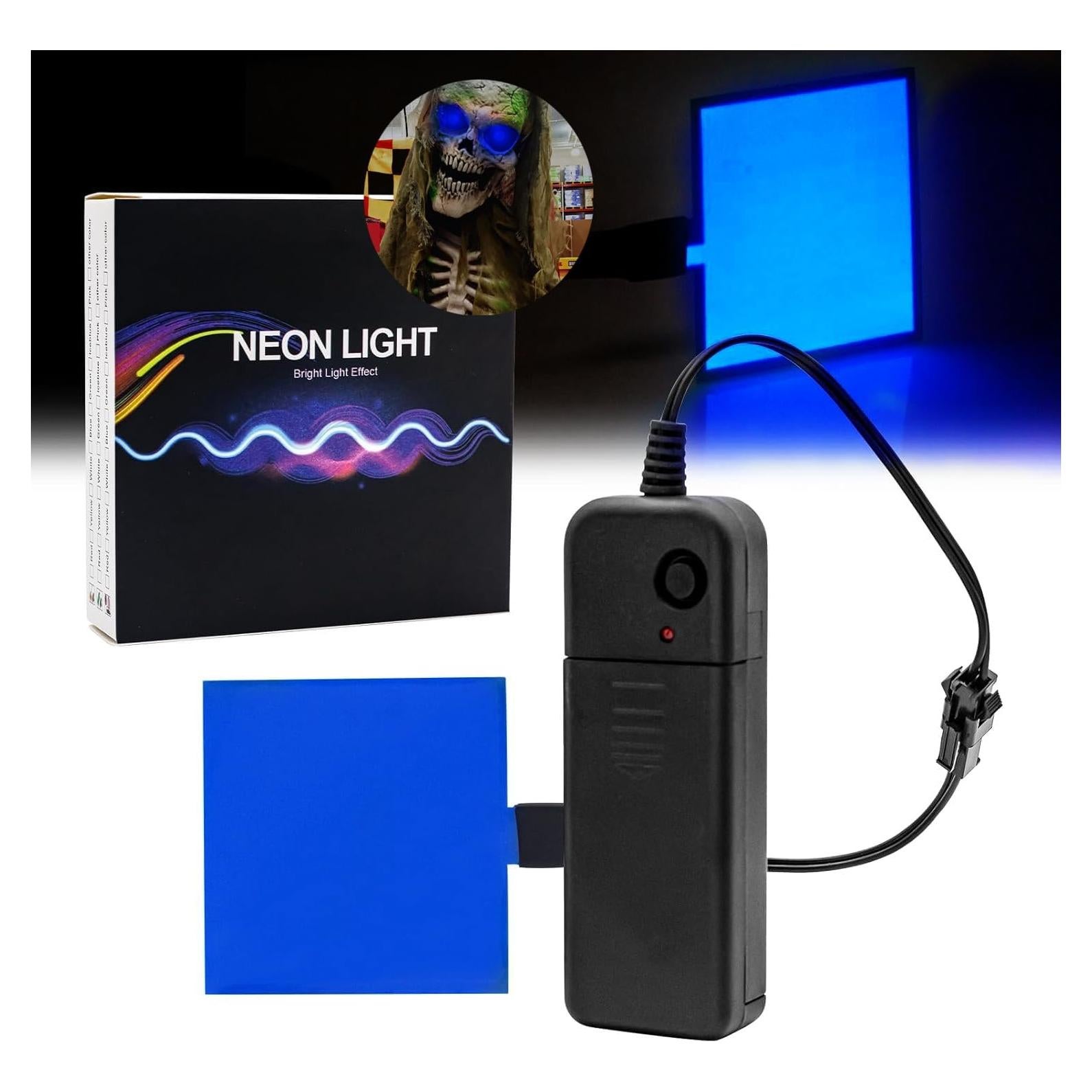 Panel LED Electroluminiscente 5x5cm Azul Ourbest1 - 3 Modos