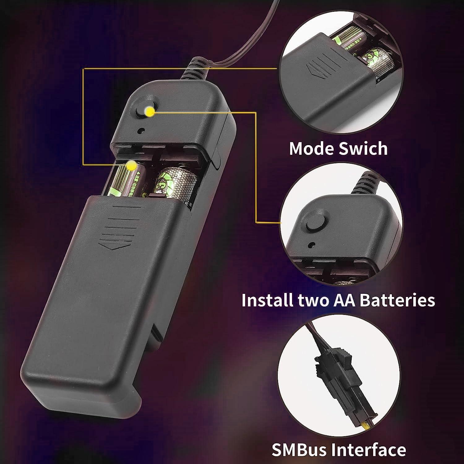 Panel LED Electroluminiscente Flexible Ourbest 24x3 cm Azul Claro