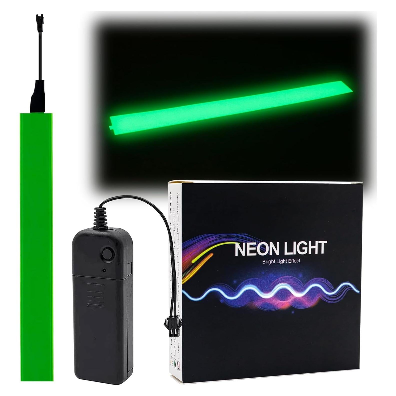 Panel LED Electroluminiscente Flexible 3x24 cm Verde - Ourbest1