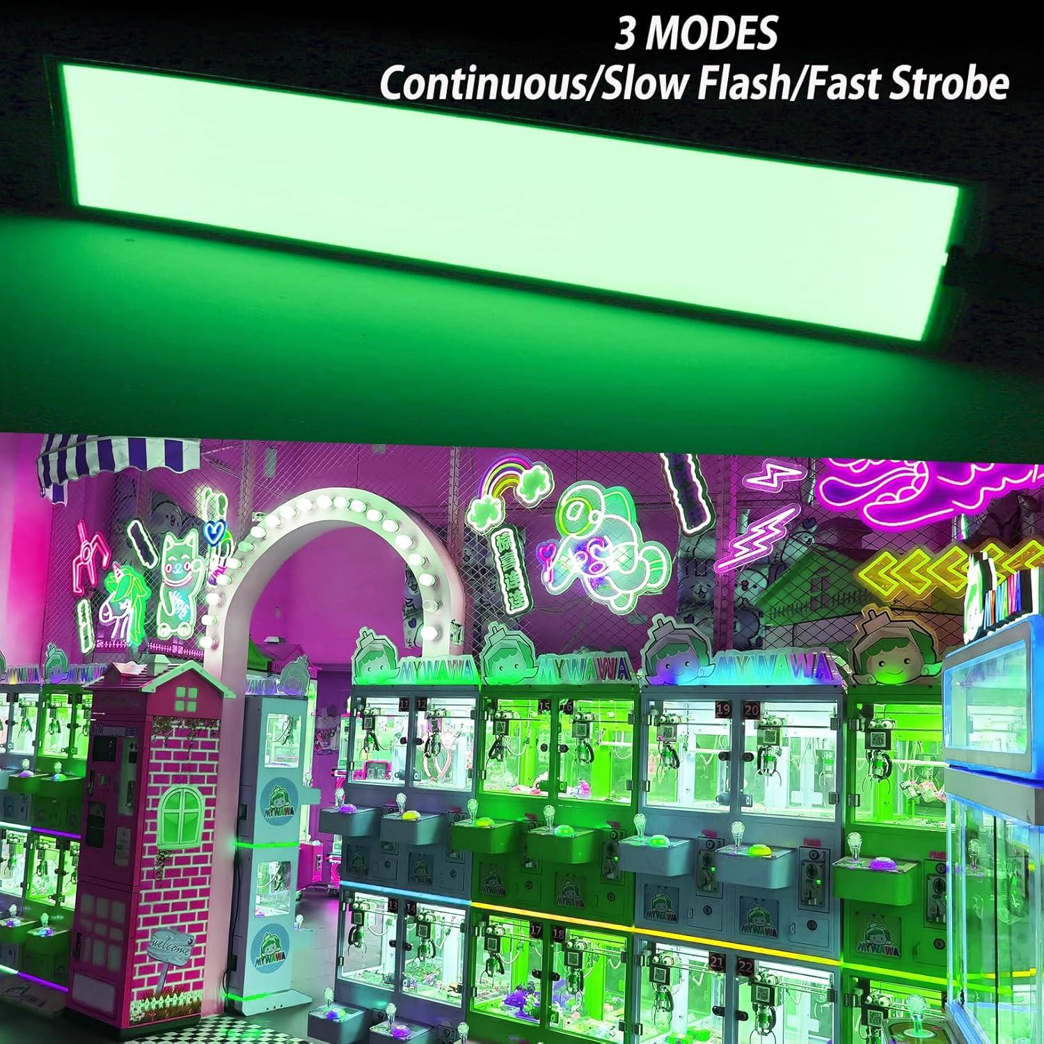 Panel LED Electroluminiscente Flexible 3x24 cm Verde - Ourbest1