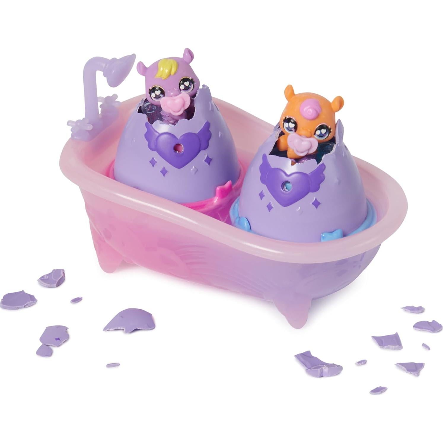 Hatchimals Alive Set de Juego con 2 Hipopótamos y 15 Accesorios