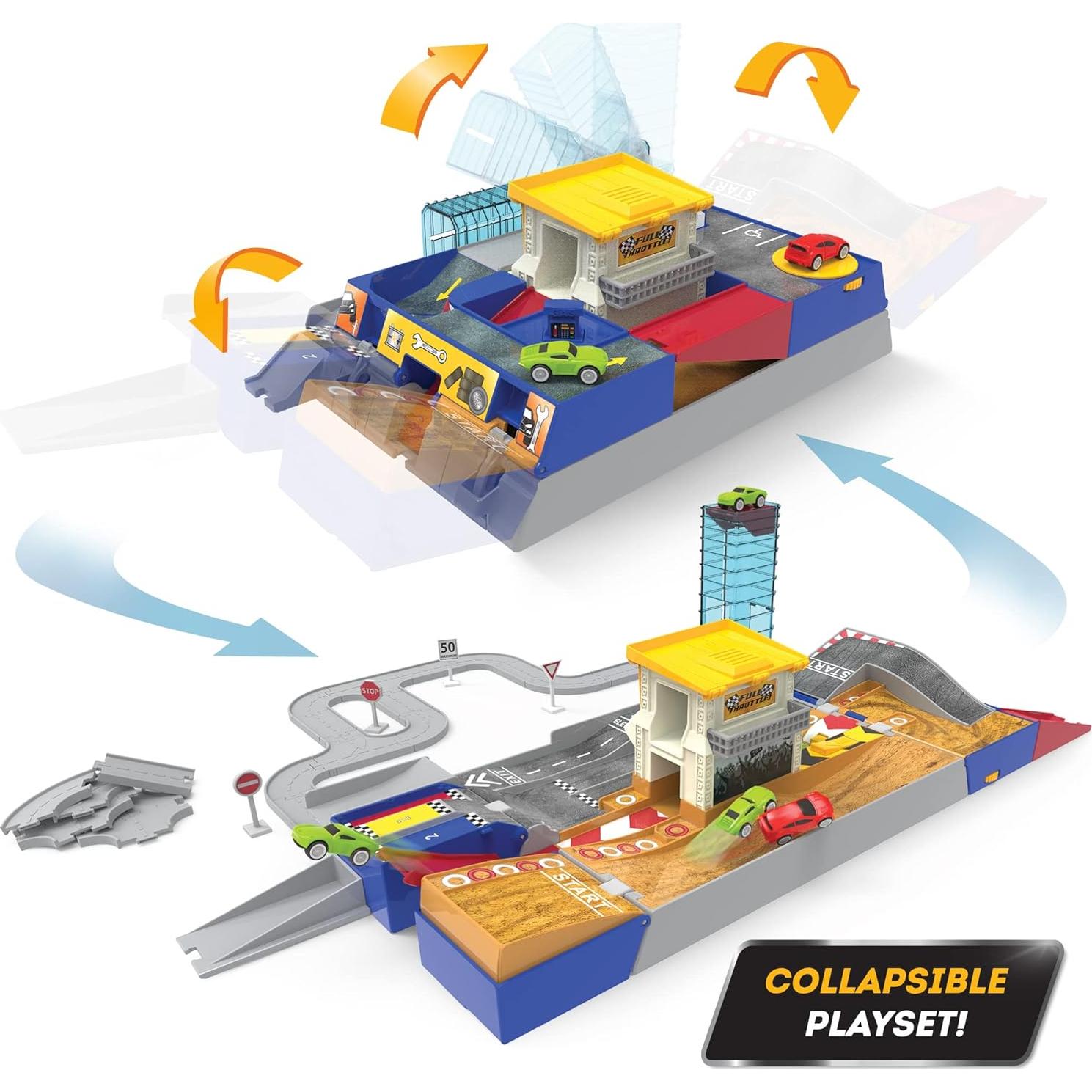 Set de Juego de Pista de Carreras Battat 80 Piezas 3+