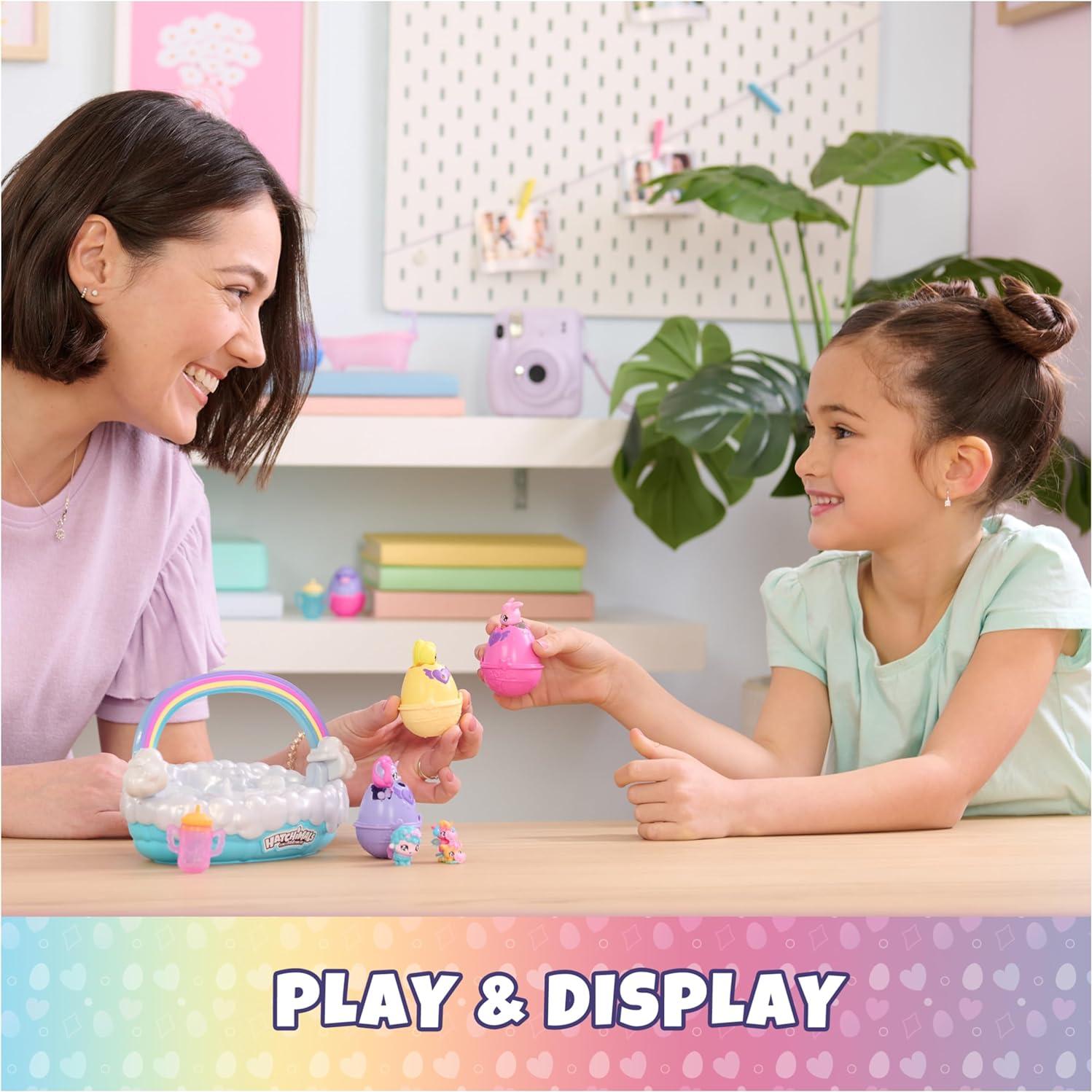 Cesta de Primavera Hatchimals Alive con 6 Figuras y Huevos