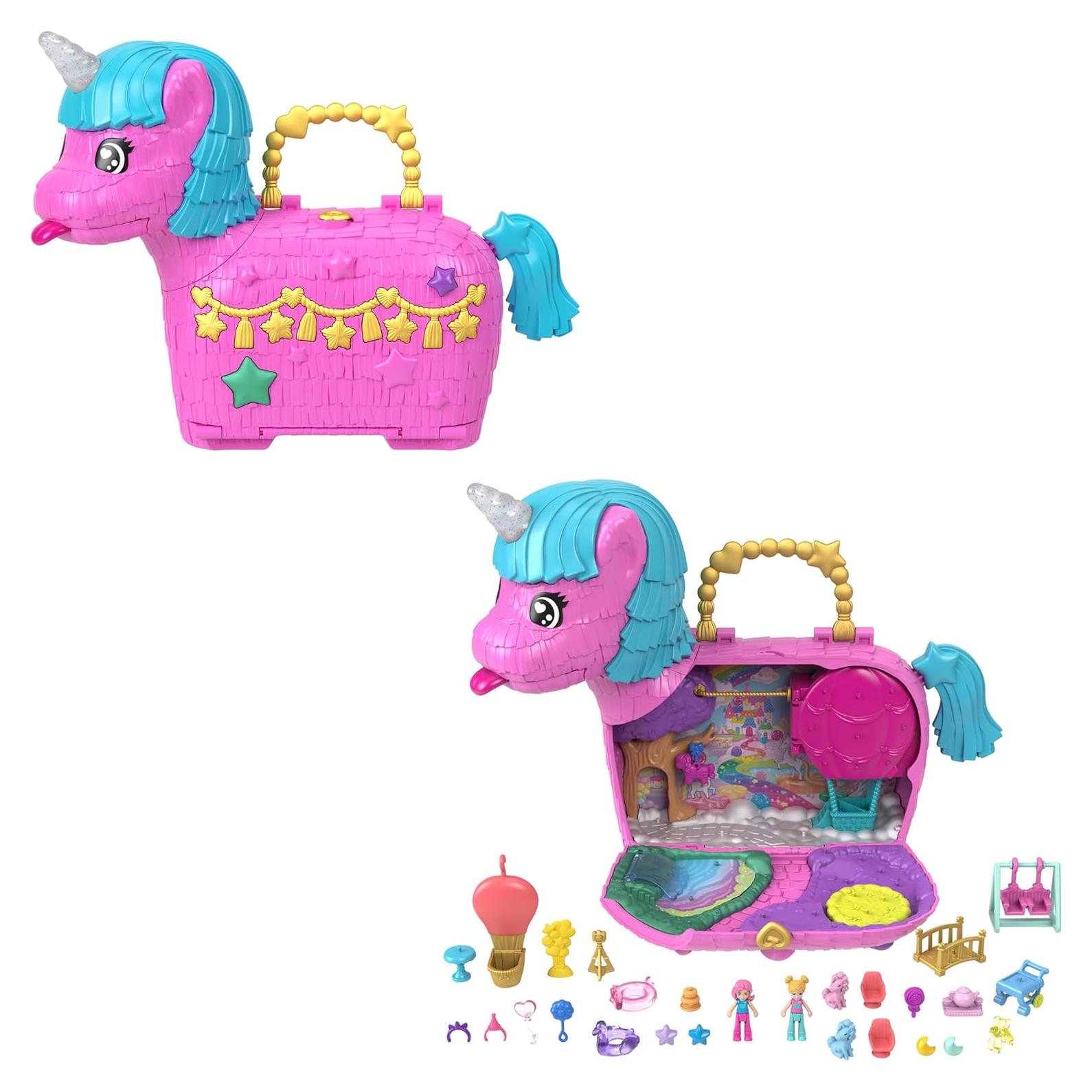 Set de Fiesta Polly Pocket Unicornios + 25 Accesorios