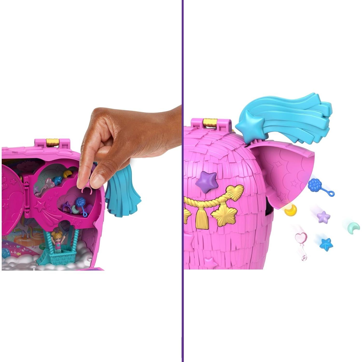 Set de Fiesta Polly Pocket Unicornios + 25 Accesorios