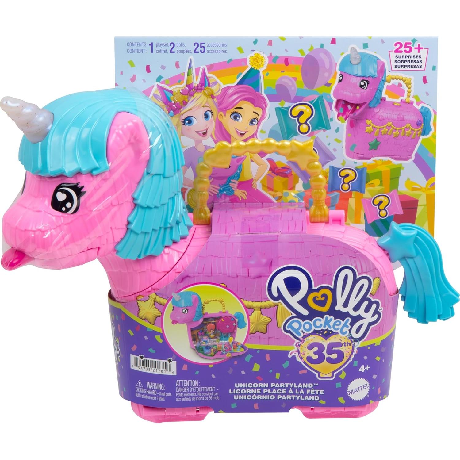 Set de Fiesta Polly Pocket Unicornios + 25 Accesorios