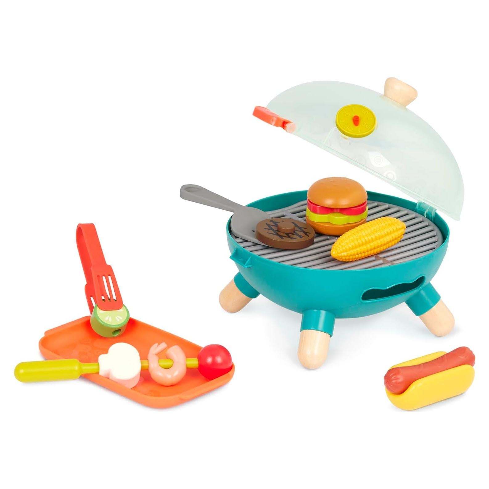 B. toys Mini Chef Parrilla BBQ Juguete 16 Piezas 3 Años+