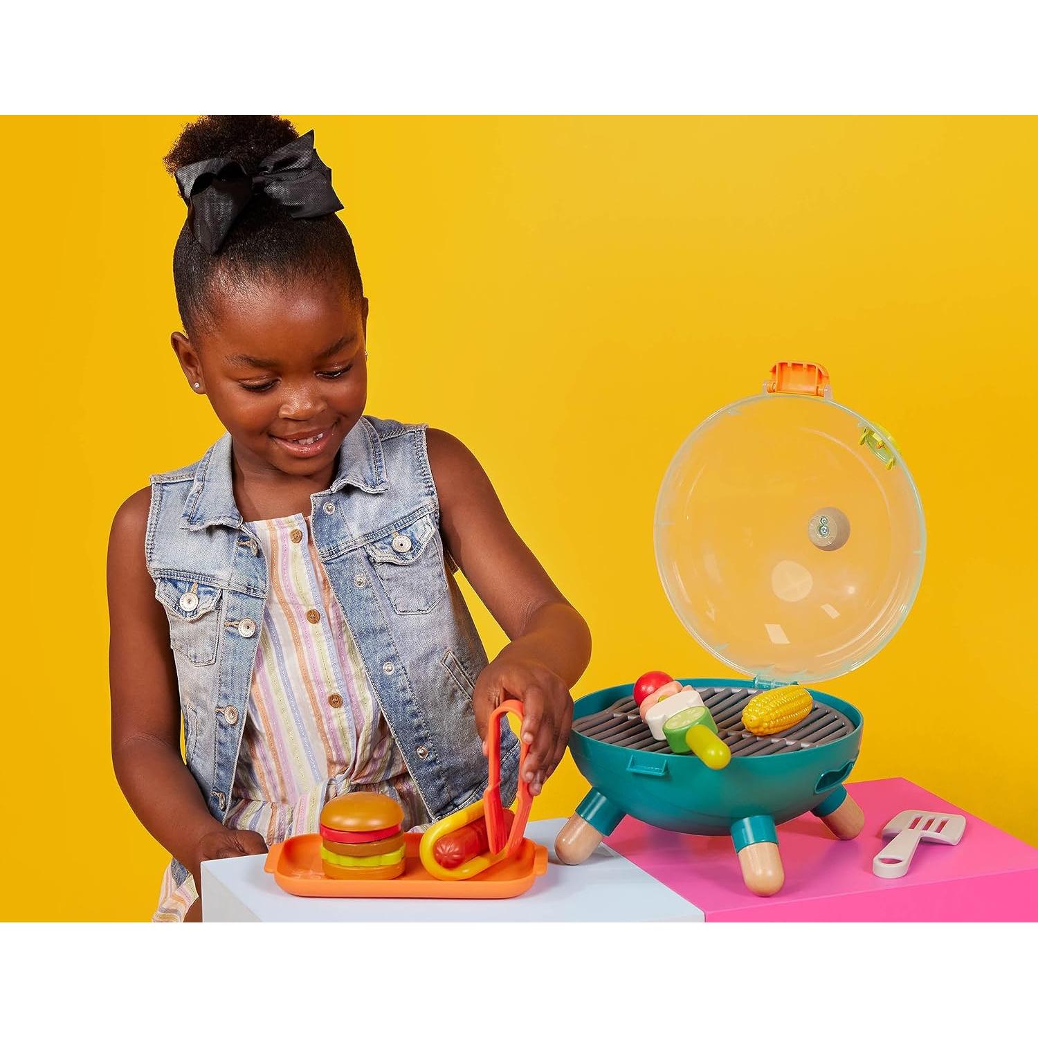 B. toys Mini Chef Parrilla BBQ Juguete 16 Piezas 3 Años+