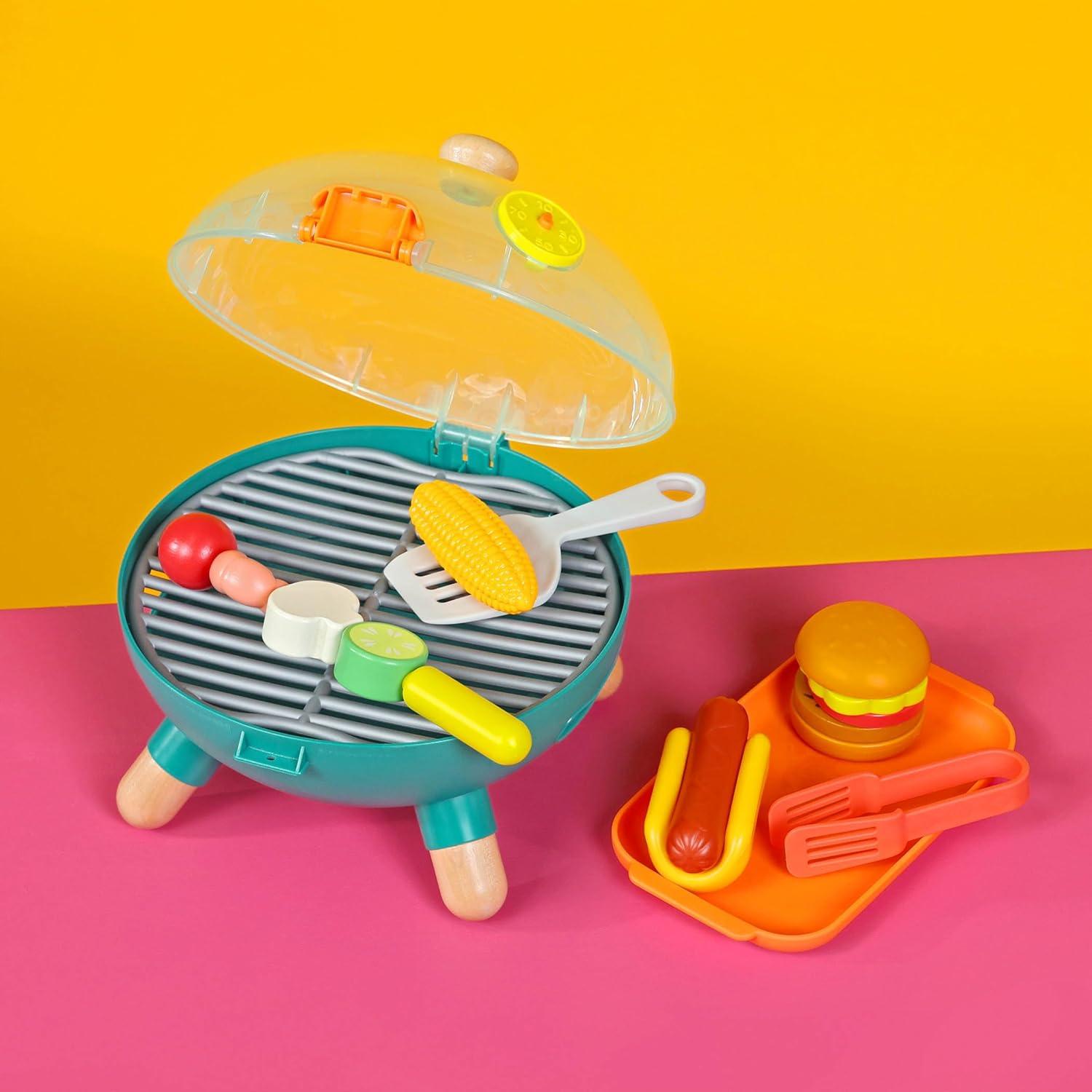 B. toys Mini Chef Parrilla BBQ Juguete 16 Piezas 3 Años+