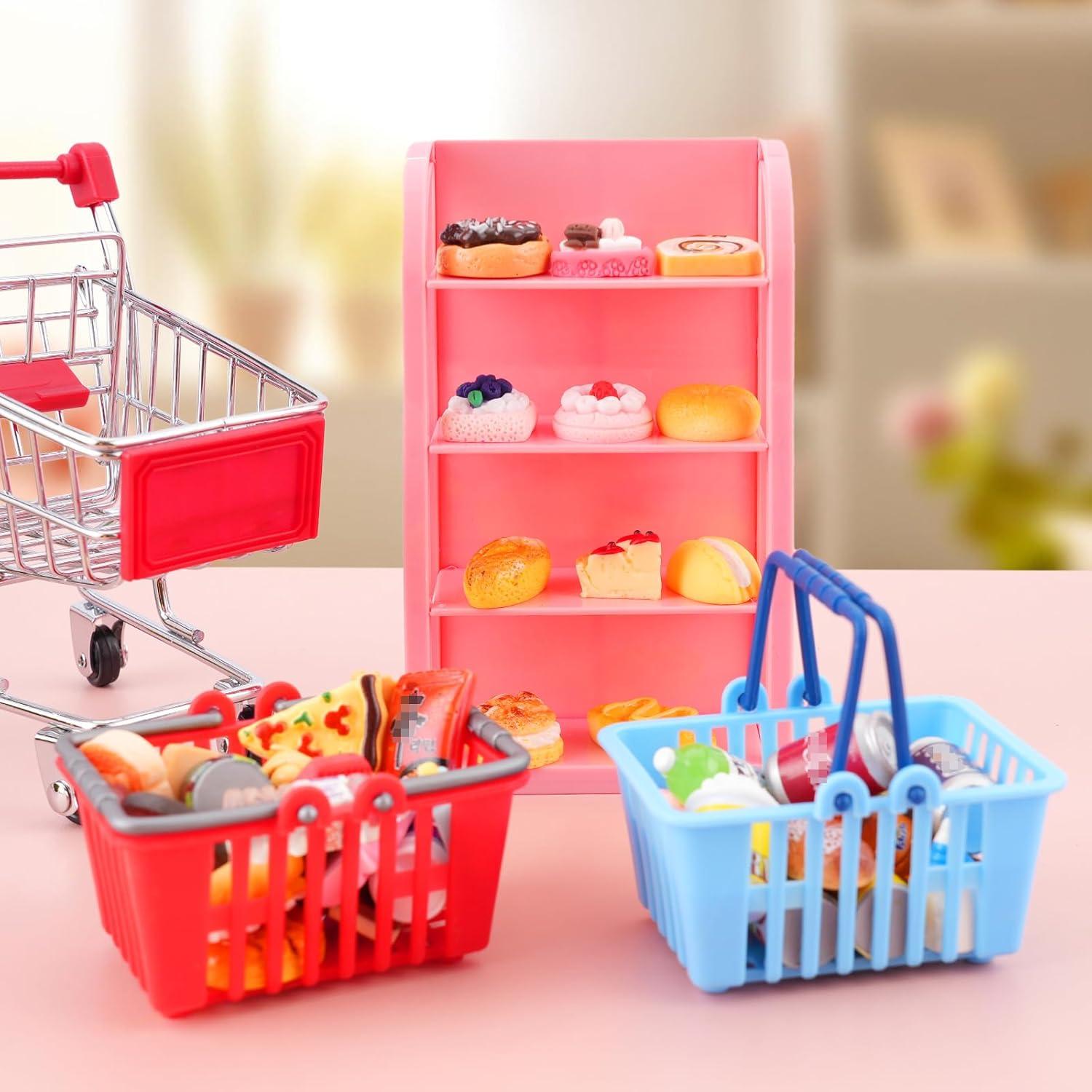 50 Piezas Mini Comida y Bebidas para Casa de Muñecas 1:12