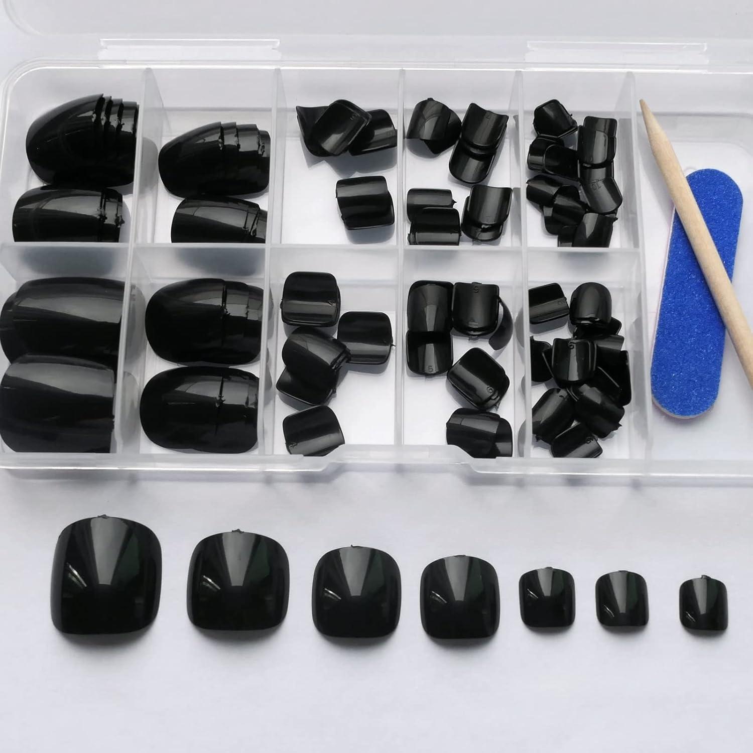 Kit de Uñas de los Pies Presionadas Cortas Bellelfin 120pcs