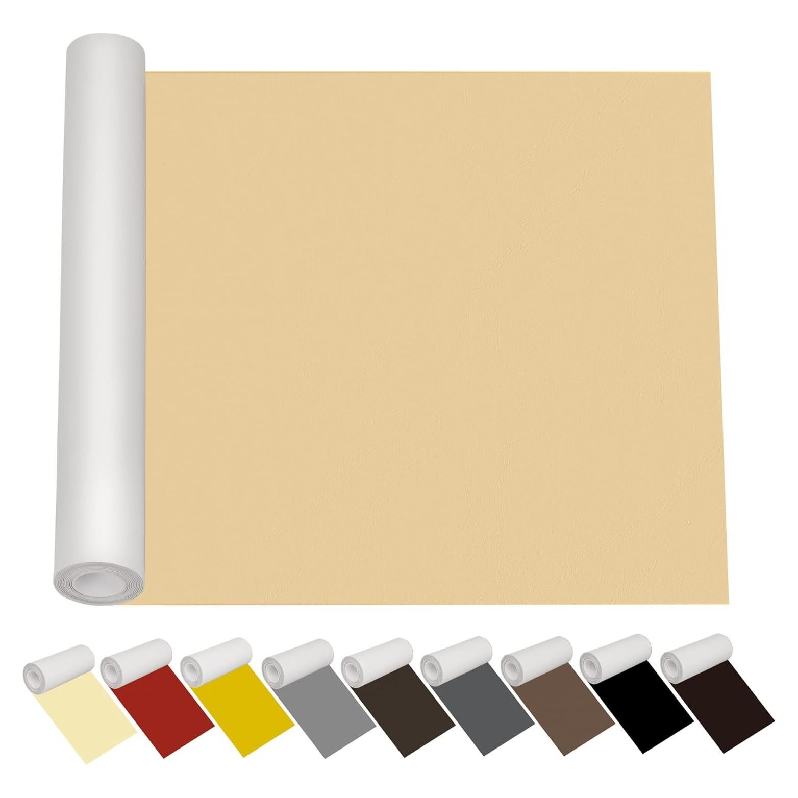 Parche de Cuero Beige Autoadhesivo 152.4 x 32 cm Reparación