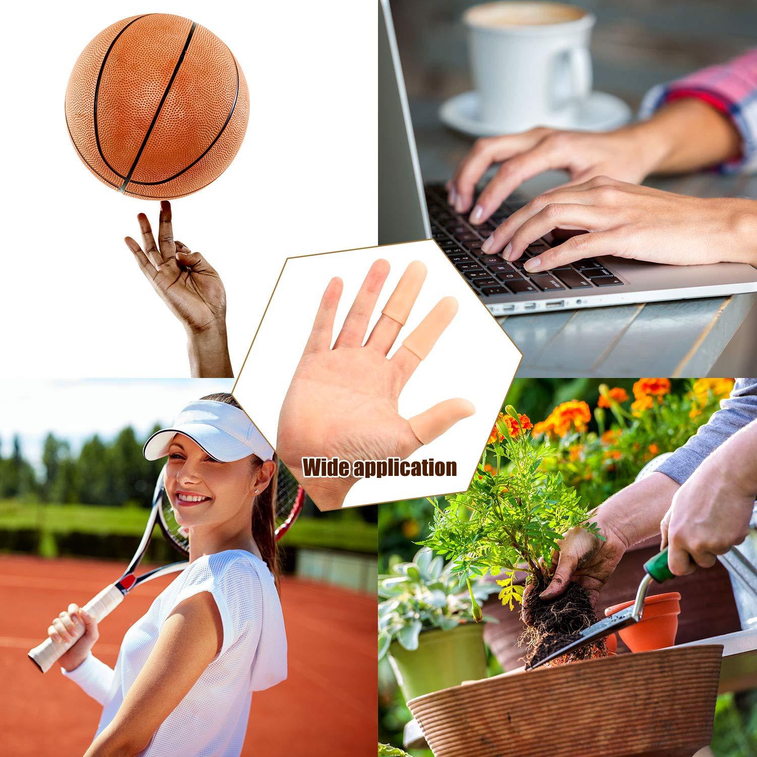 Protector de Dedos de Gel de Silicona Frienda 30 Piezas Albaricoque