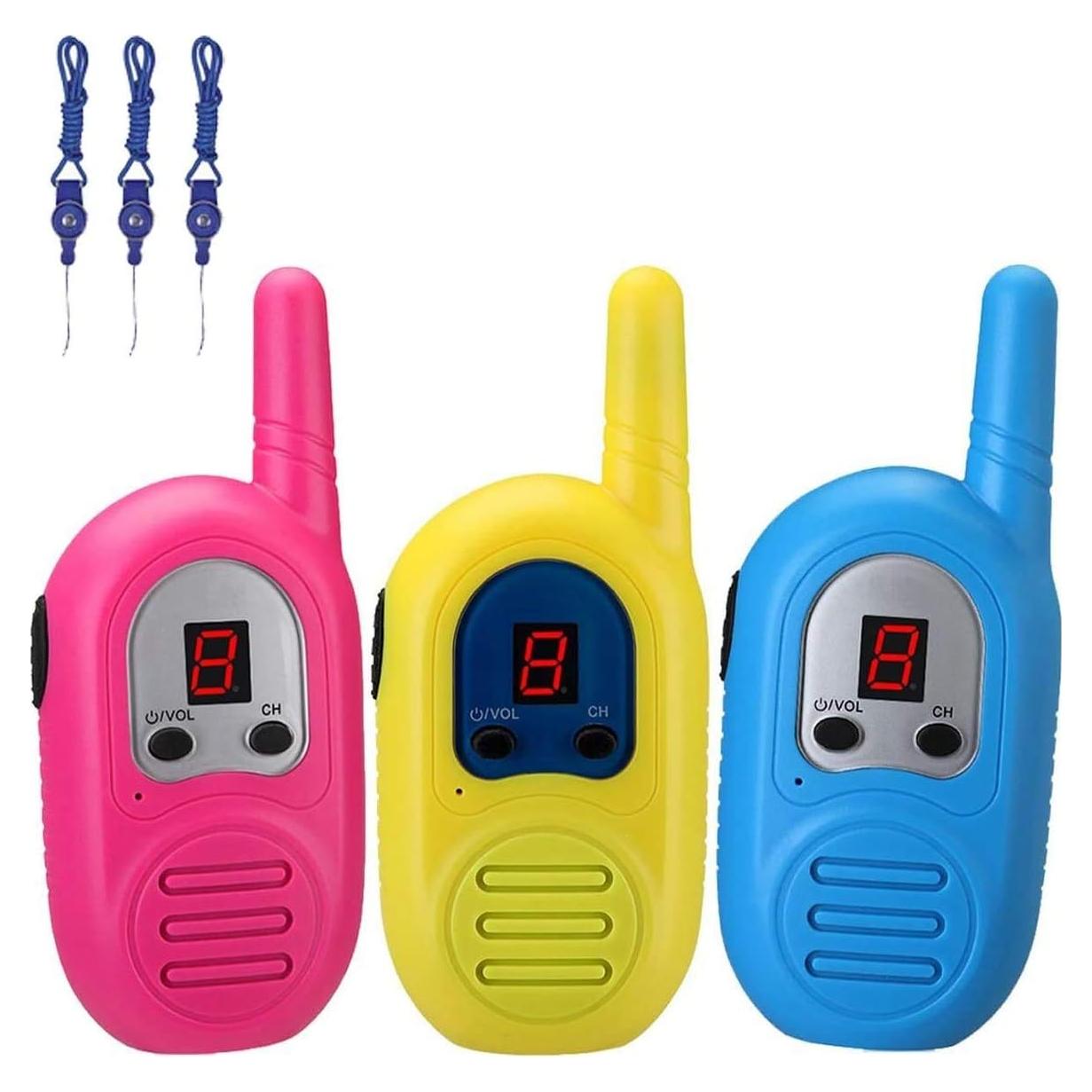 Paquete de 3 Walkie Talkies Recargables inYYTer para Niños