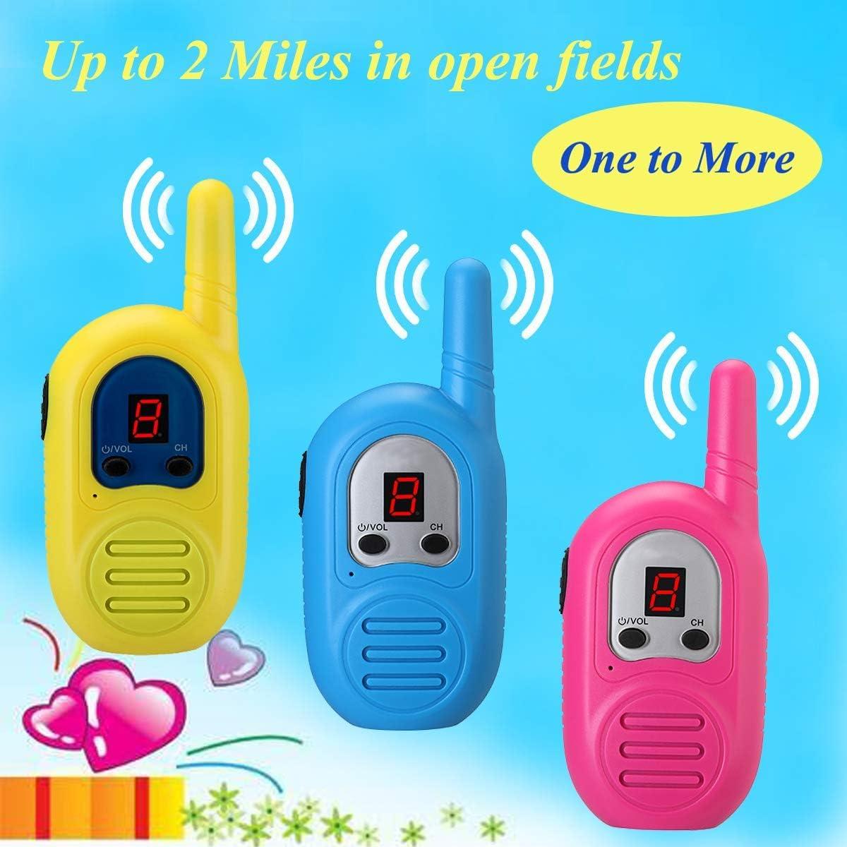 Paquete de 3 Walkie Talkies Recargables inYYTer para Niños