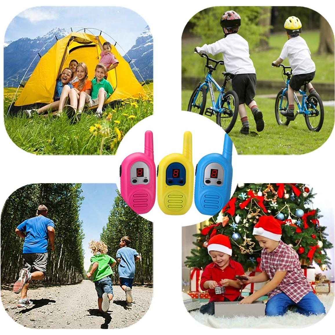 Paquete de 3 Walkie Talkies Recargables inYYTer para Niños