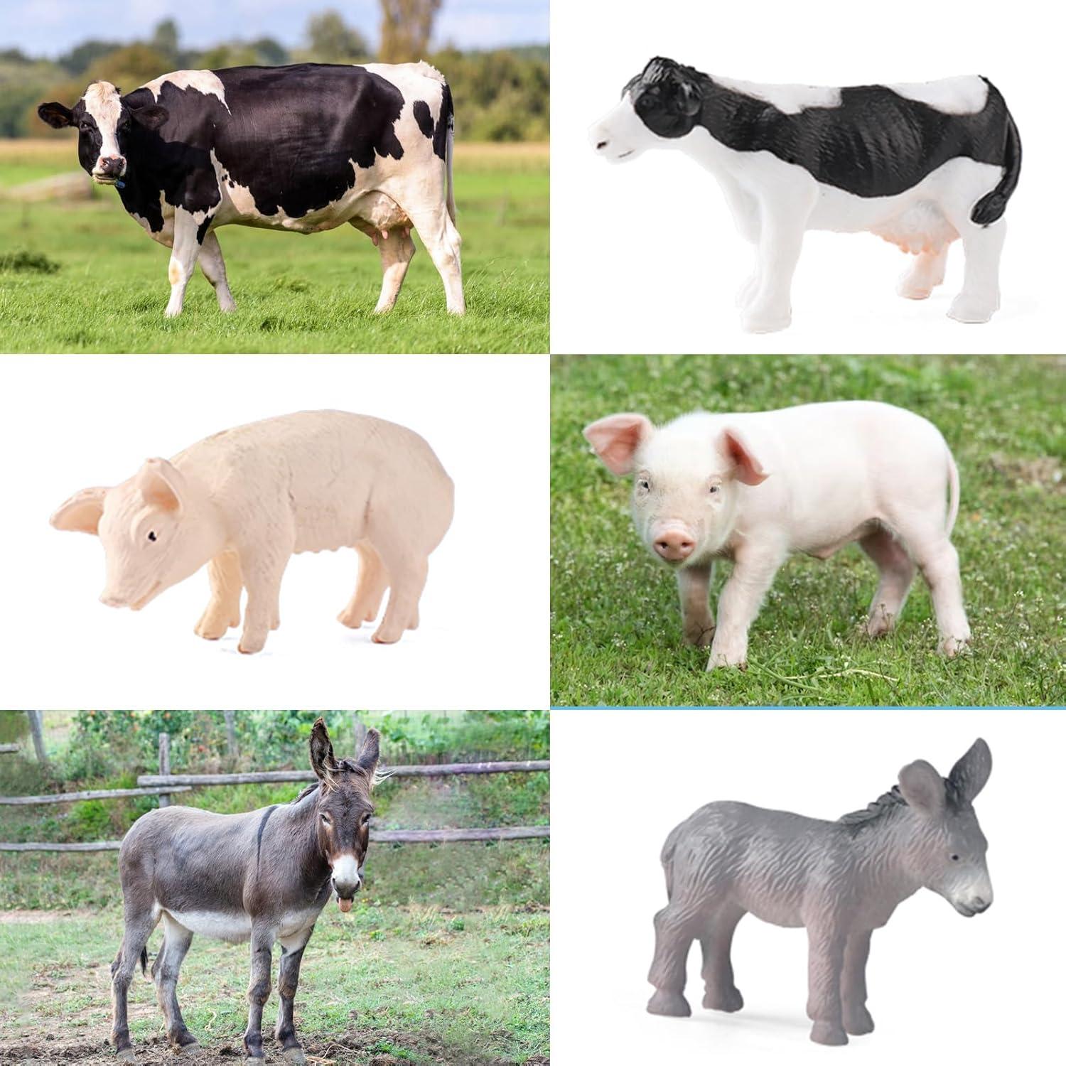 Set de Figuras de Animales de Granja EOIVSH 22 Piezas