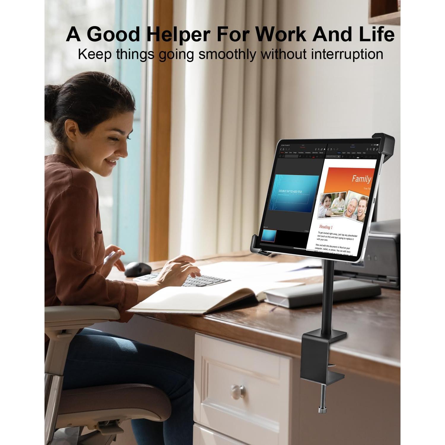 Soporte Antirrobo Woleyi para Tabletas 9-14" 360°