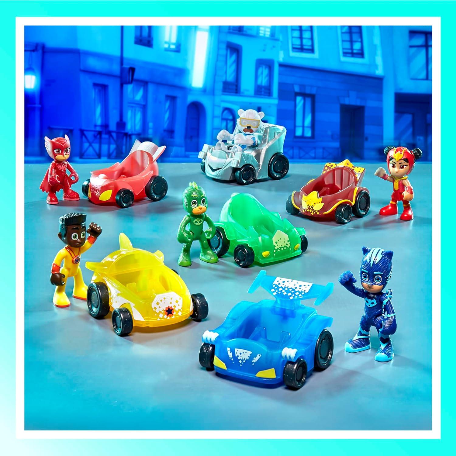 Colección PJ Masks 12 Piezas: 6 Figuras y 6 Vehículos