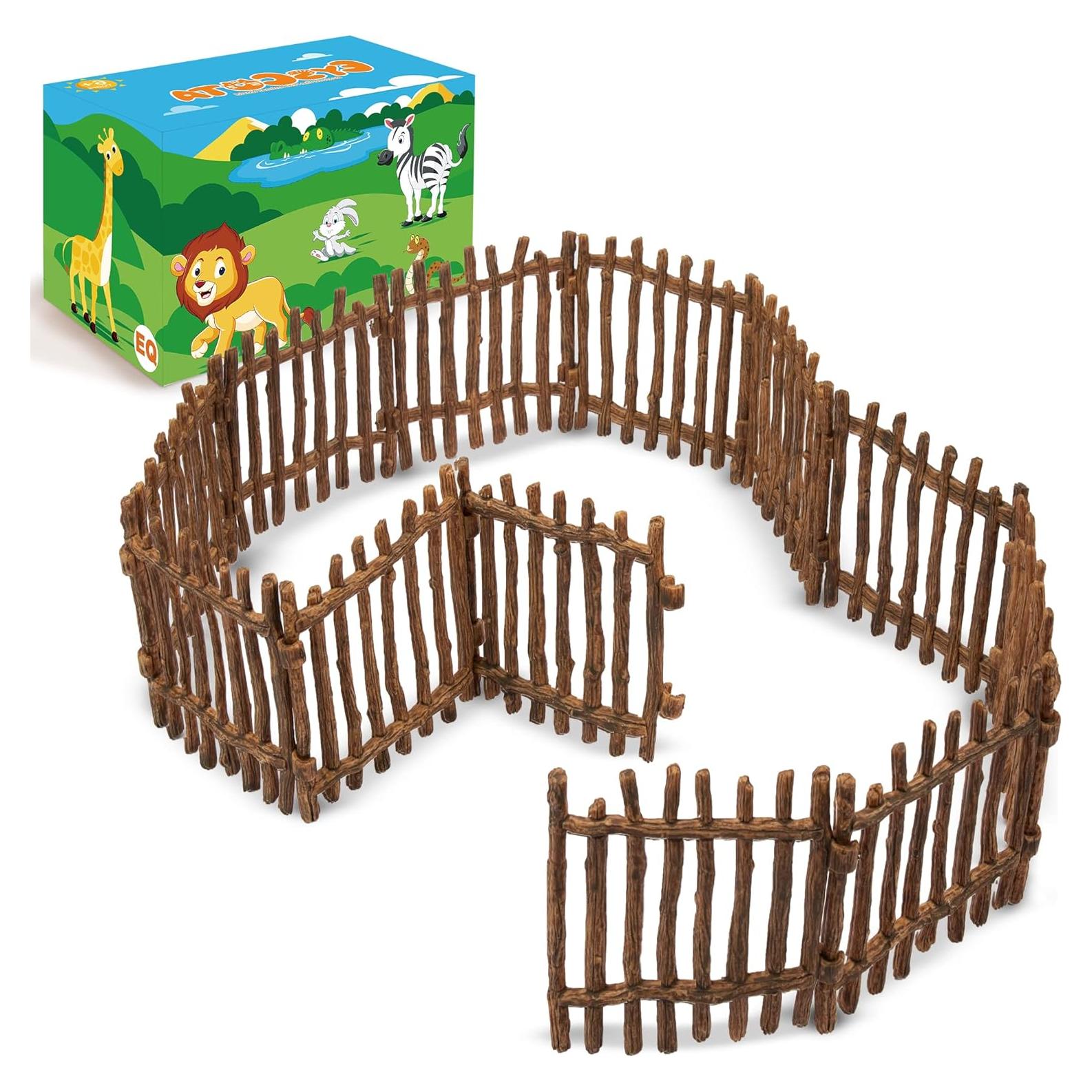 Valla de Juguete EYSCOTA 12 Piezas Accesorios para Caballos