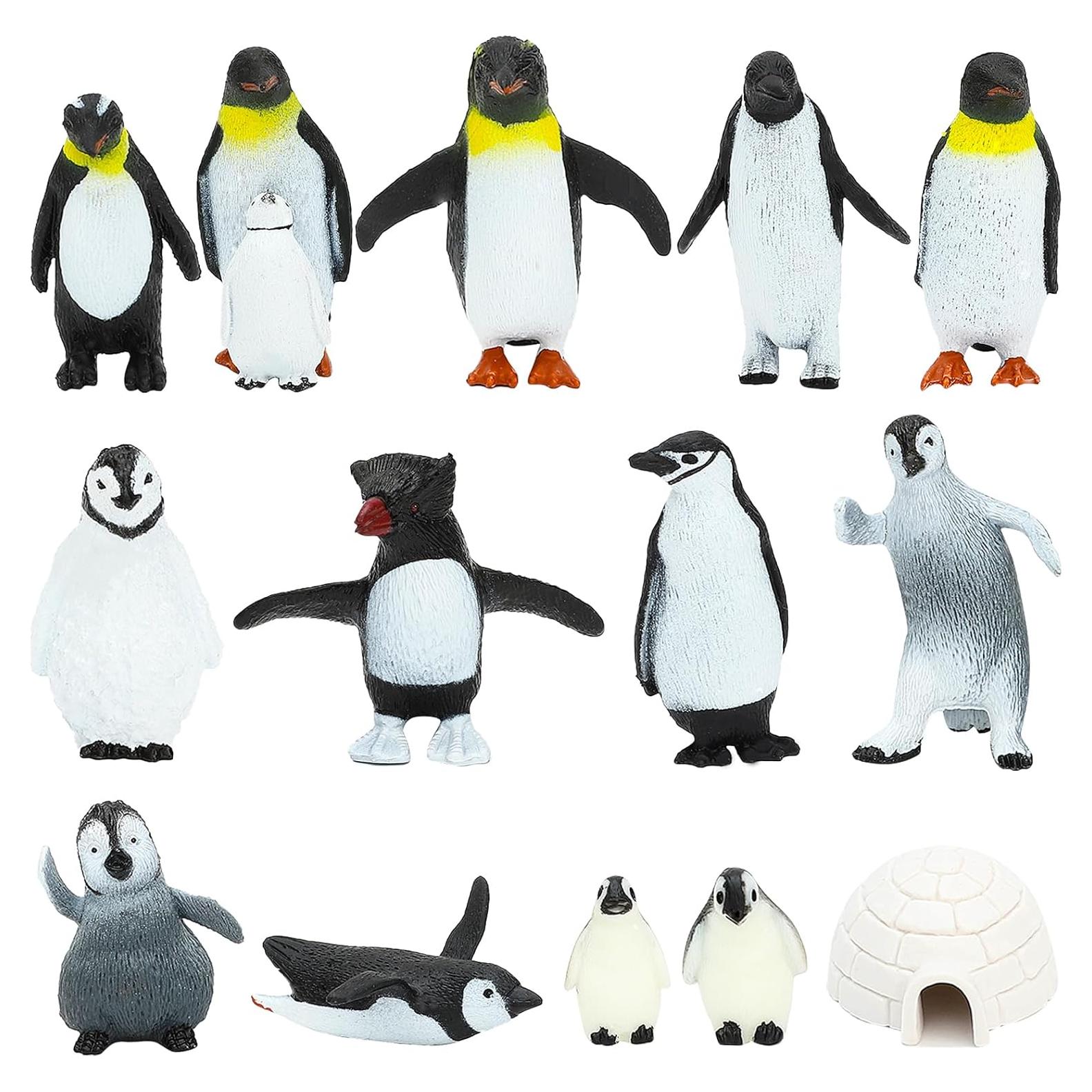 Juego de Figuras de Pingüinos ONSET 14 Piezas Juguete Realista
