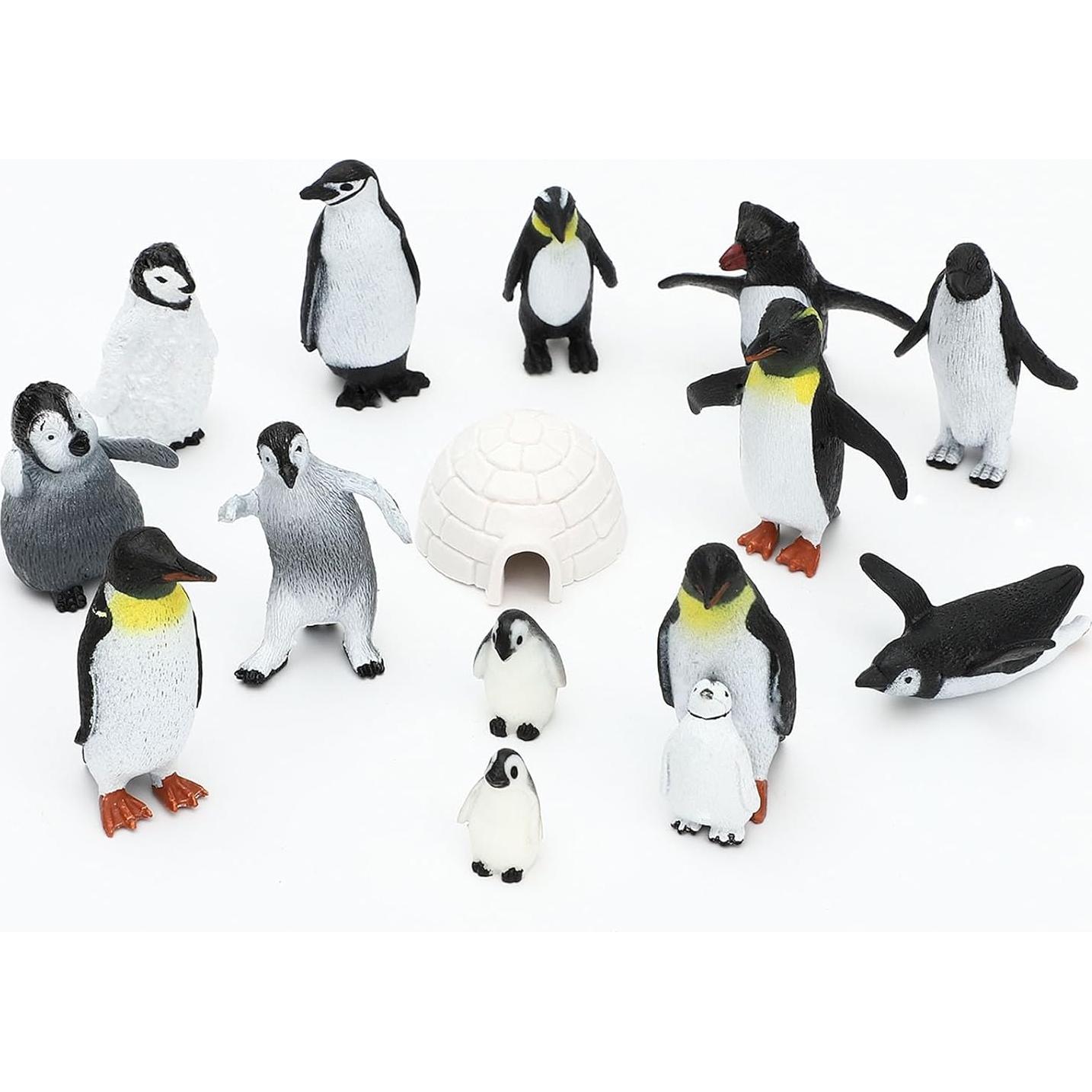 Juego de Figuras de Pingüinos ONSET 14 Piezas Juguete Realista