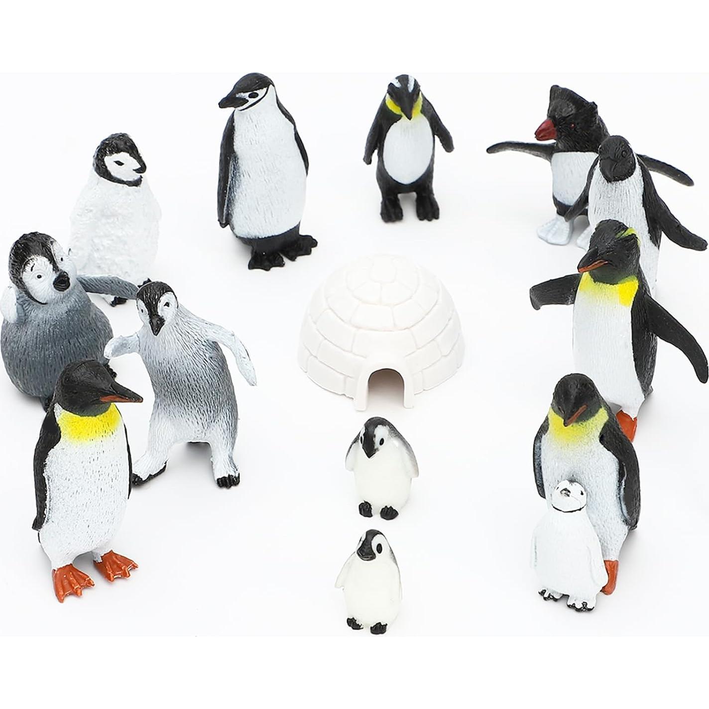 Juego de Figuras de Pingüinos ONSET 14 Piezas Juguete Realista