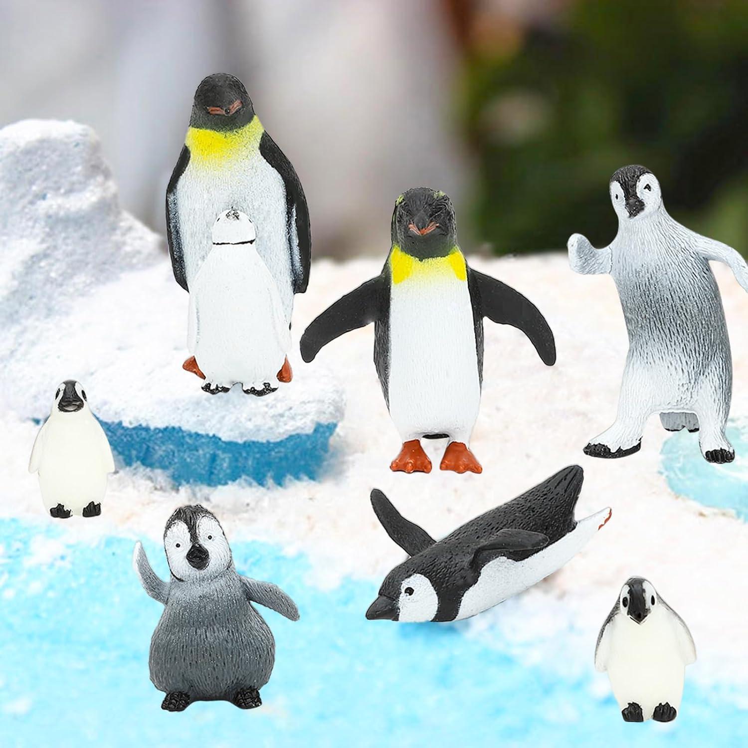 Juego de Figuras de Pingüinos ONSET 14 Piezas Juguete Realista