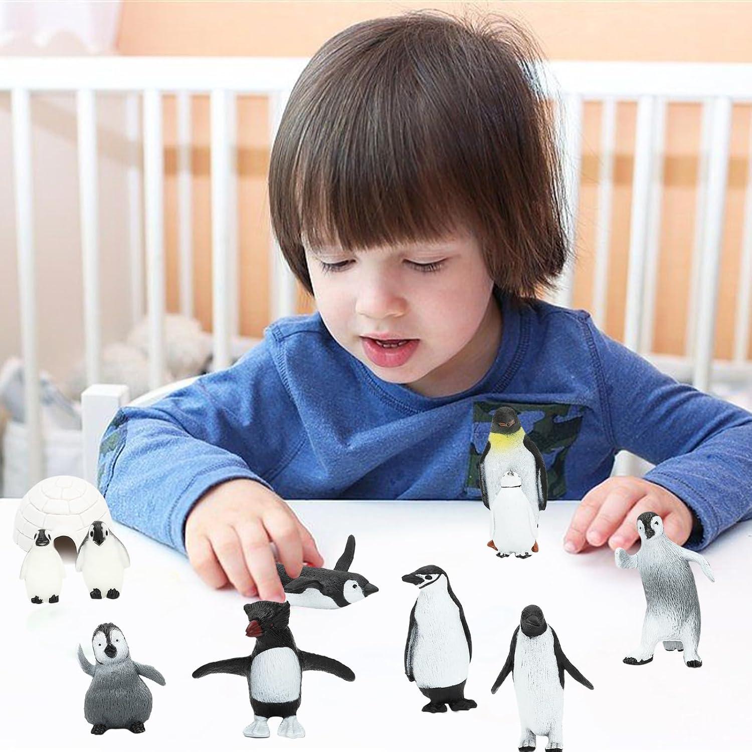 Juego de Figuras de Pingüinos ONSET 14 Piezas Juguete Realista