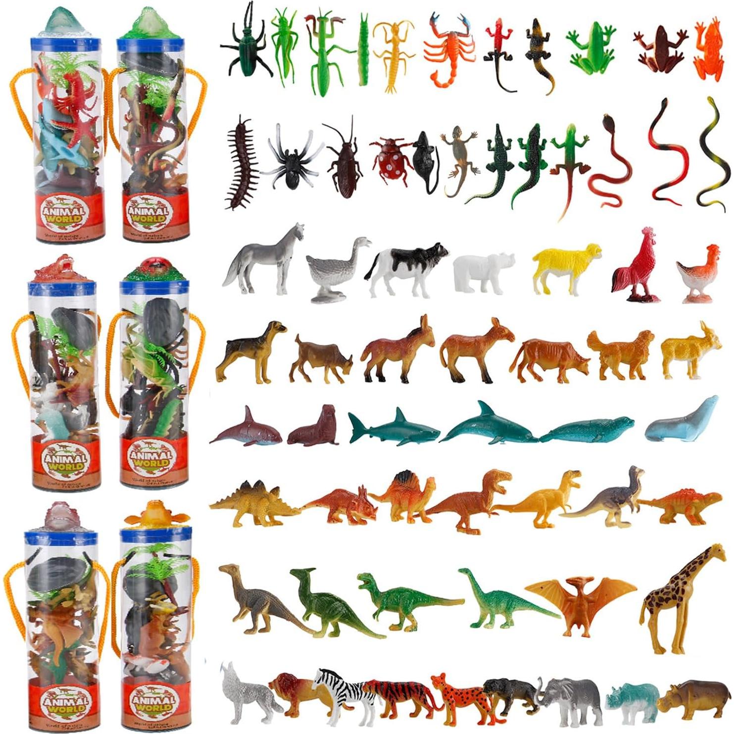 Set de 78 Figuras de Animales Pequeños Liberty Imports