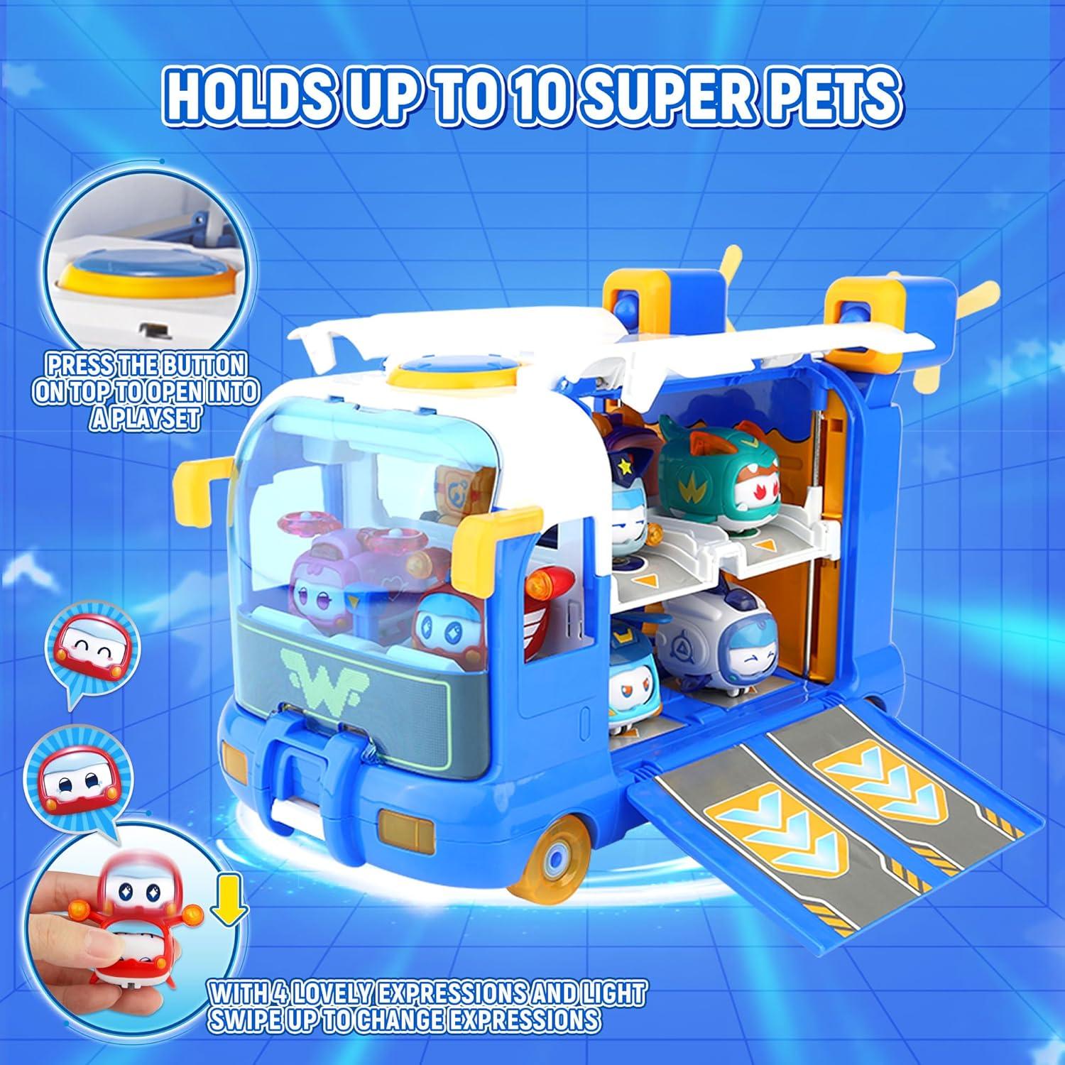 Mini Base Super Mascotas Super Wings + Jett y Dizzy