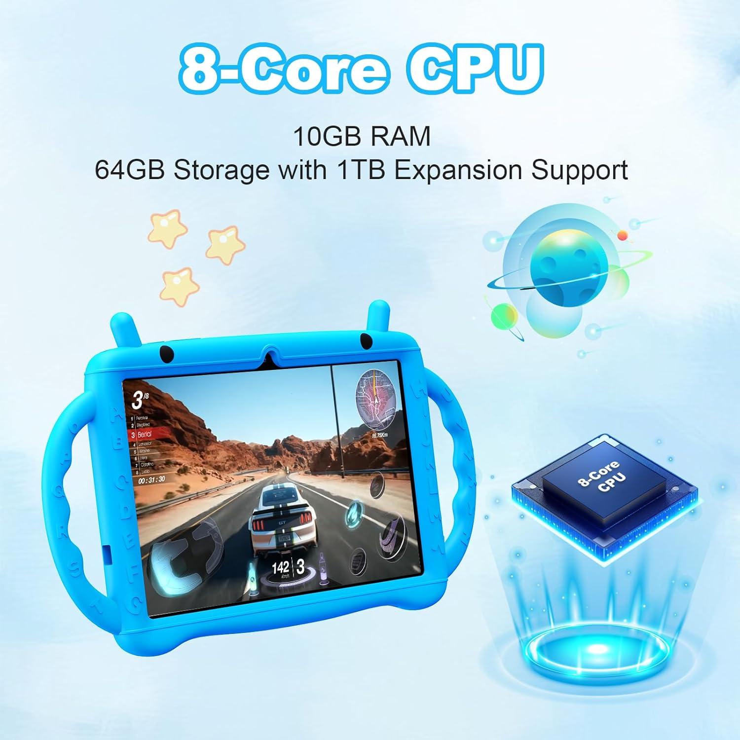 Tableta Infantil YATIOM 10.1" Android 14 64GB WiFi Bluetooth