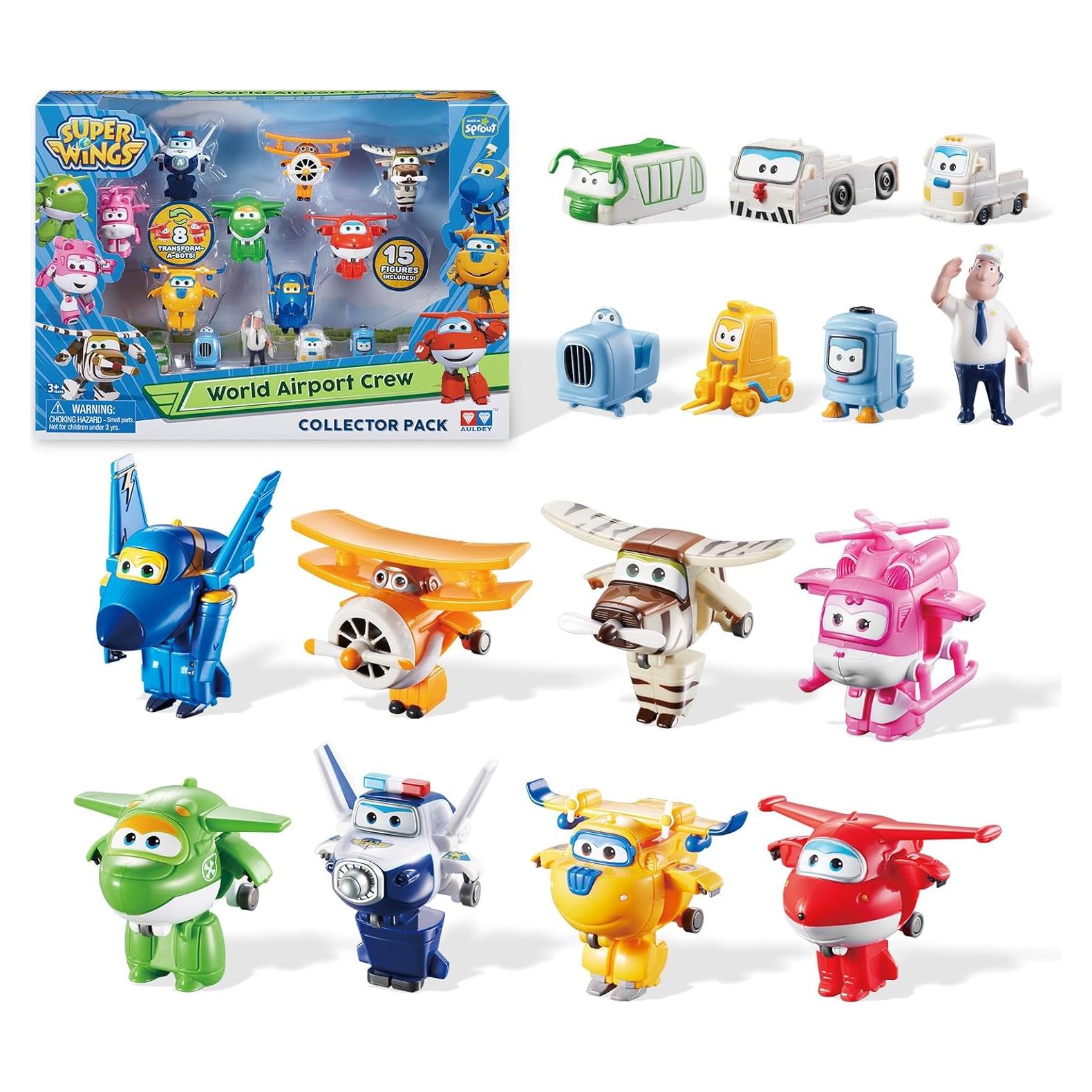 Juguetes Super Wings Auldey 15 Figuras Transformables 5 cm
