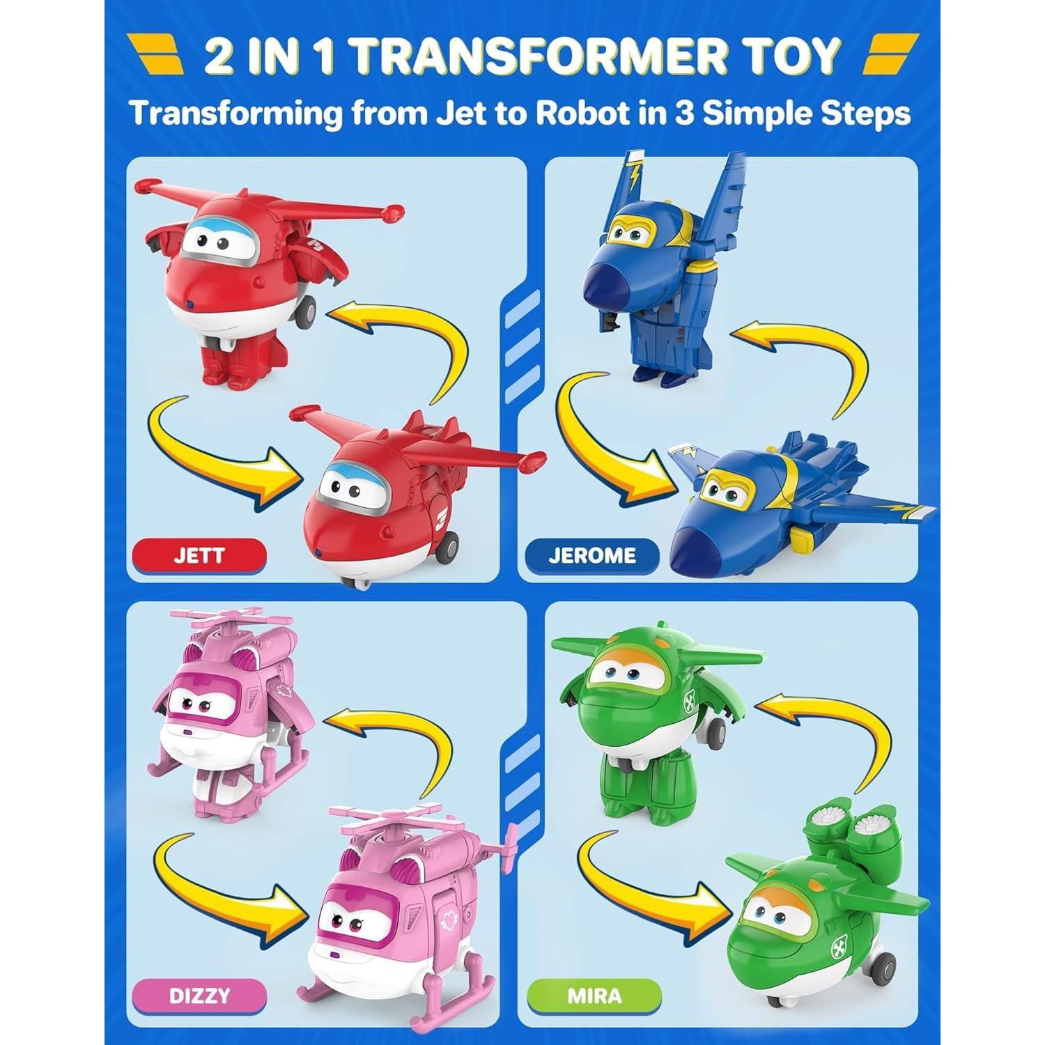 Juguetes Super Wings Auldey 15 Figuras Transformables 5 cm