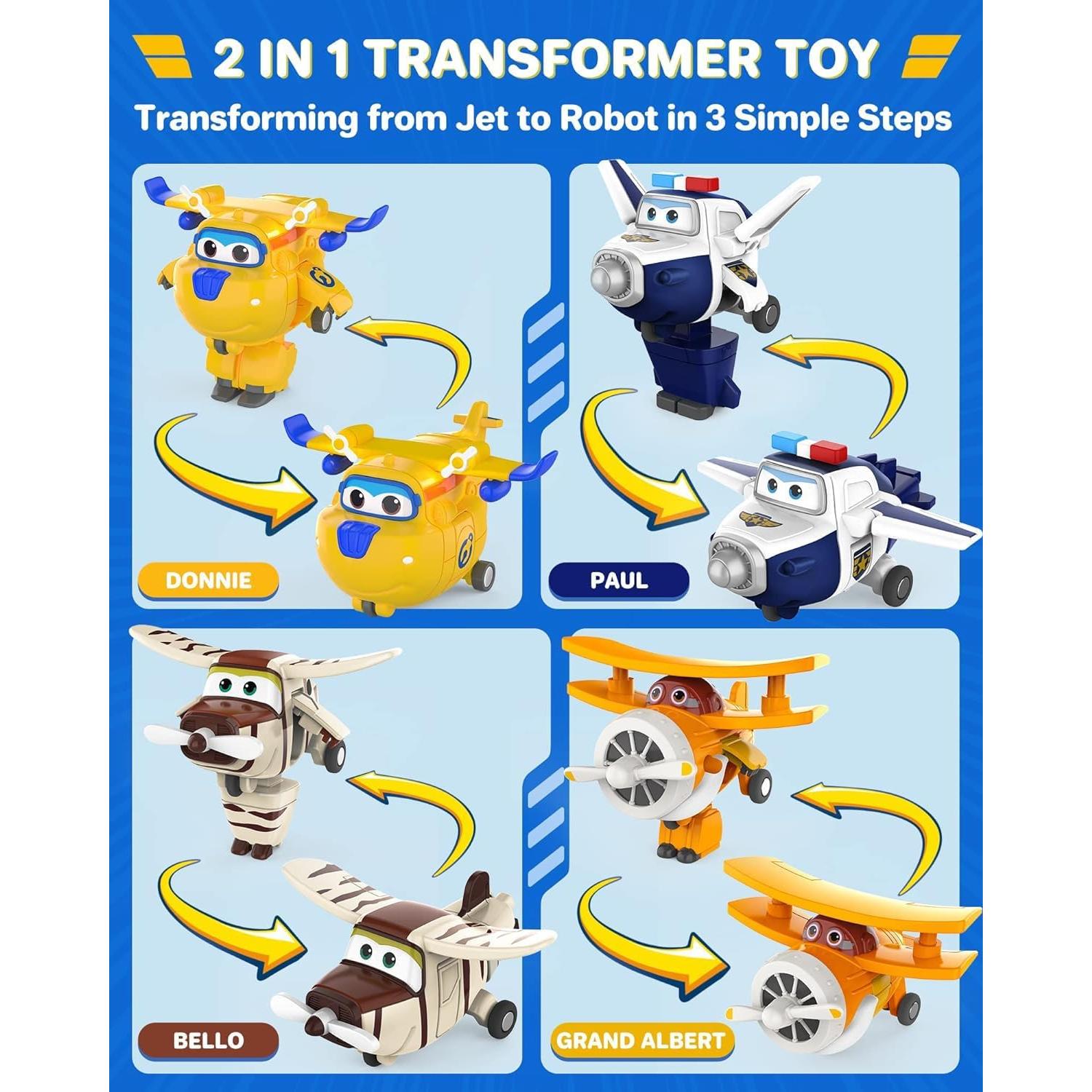 Juguetes Super Wings Auldey 15 Figuras Transformables 5 cm