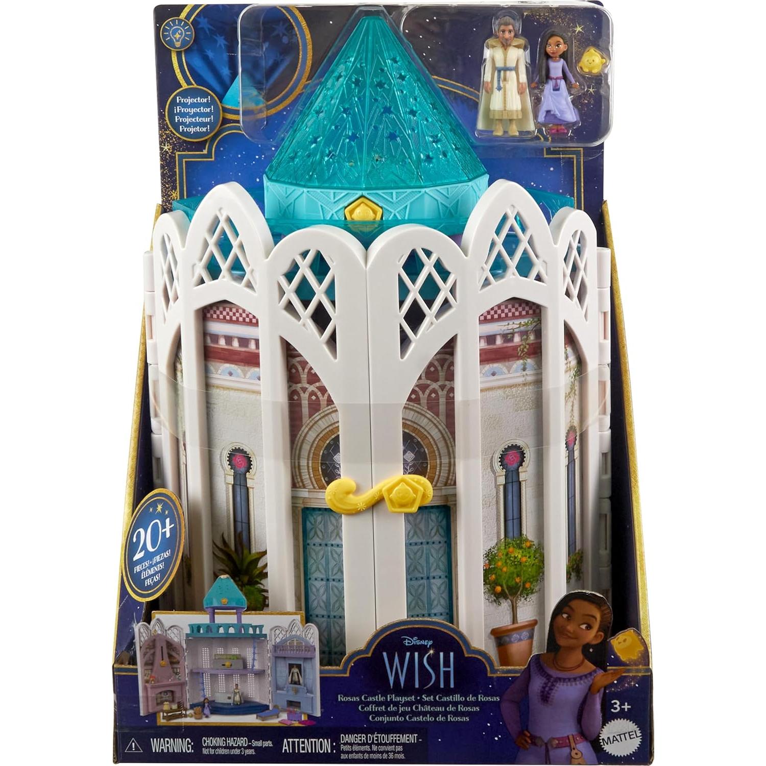Casa de Muñecas Castillo Rosas Mattel Disney Wish 20 Accesorios
