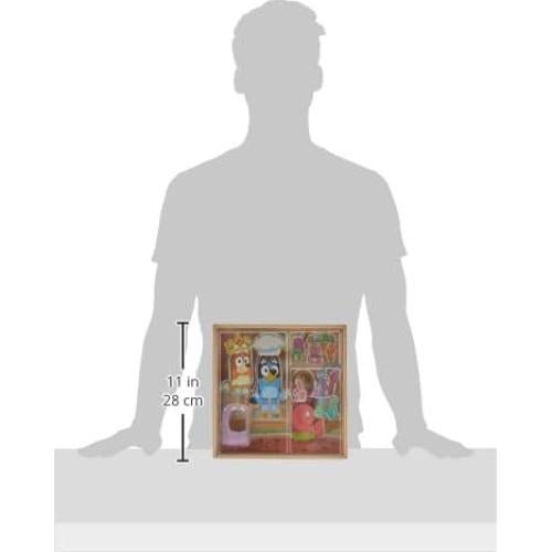 Casa de Juguete Magnética Bluey - 18 Piezas de Madera