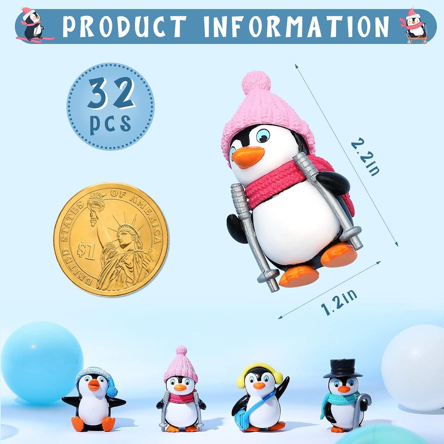 Set de 16 Figuras de Pingüinos Lindos Zhanmai Decoración