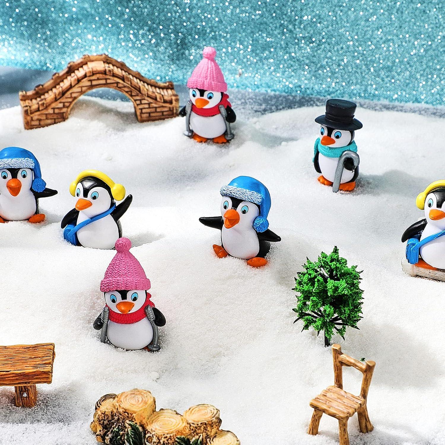 Set de 16 Figuras de Pingüinos Lindos Zhanmai Decoración